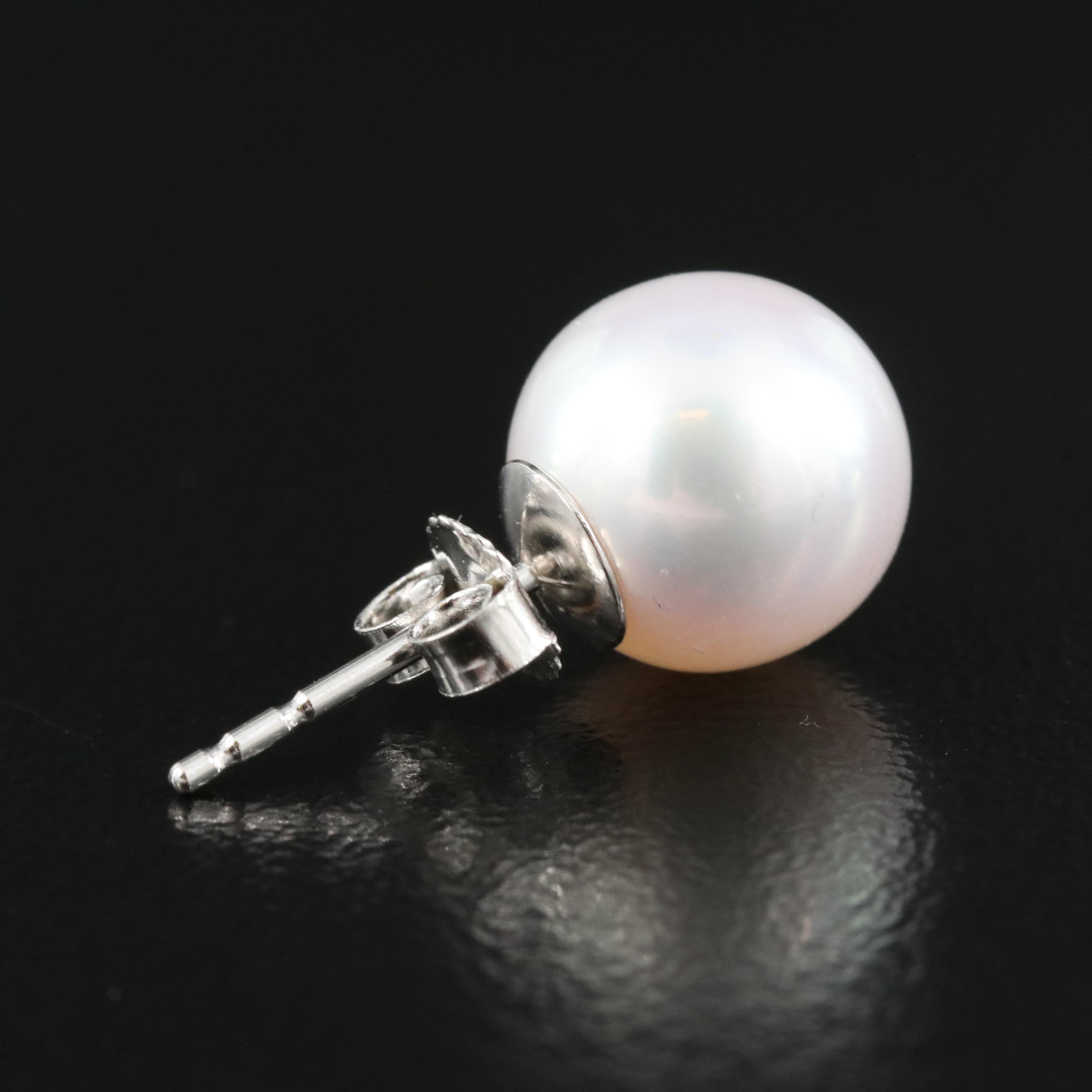 14K Pearl Stud Earrings