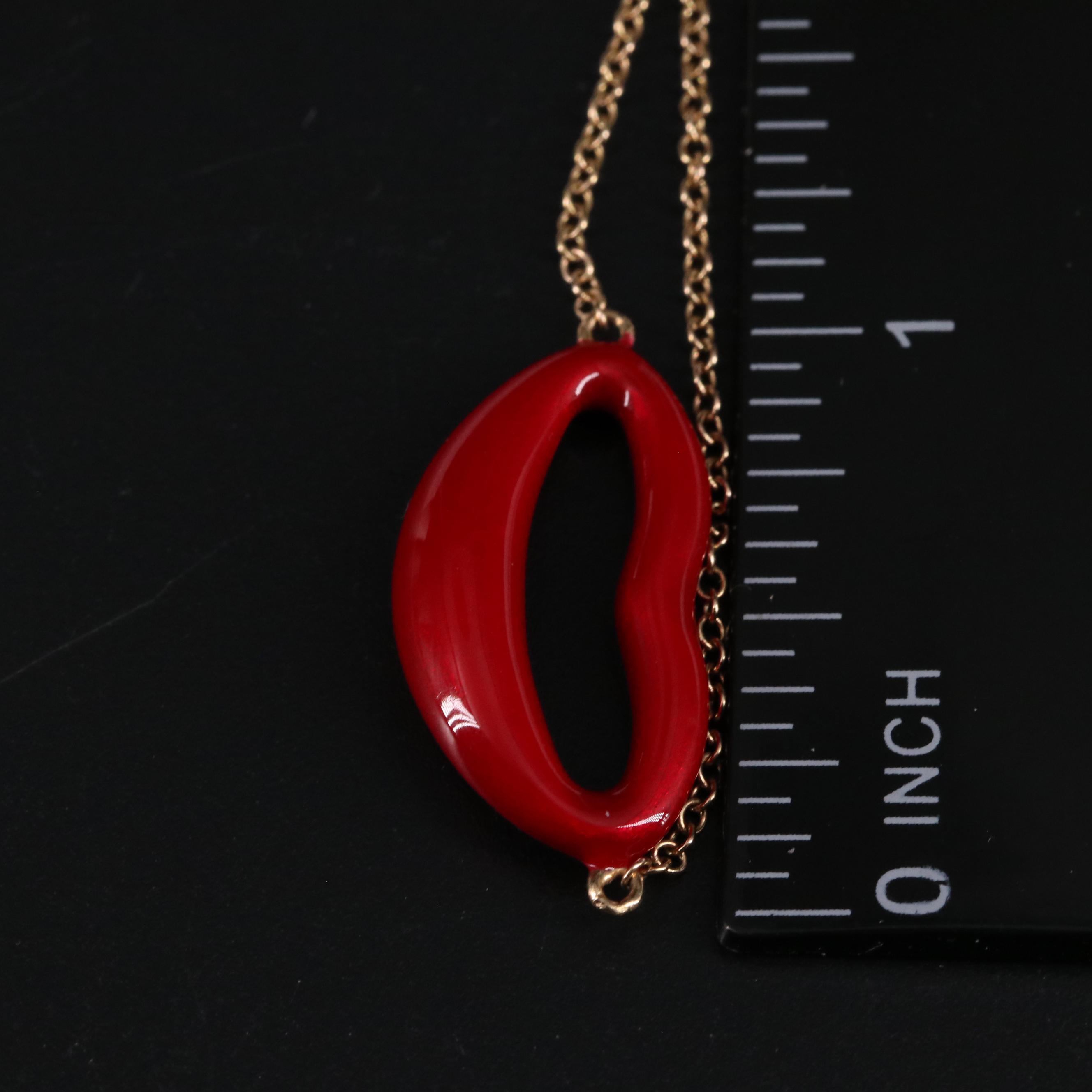 14K Lips Bracelet