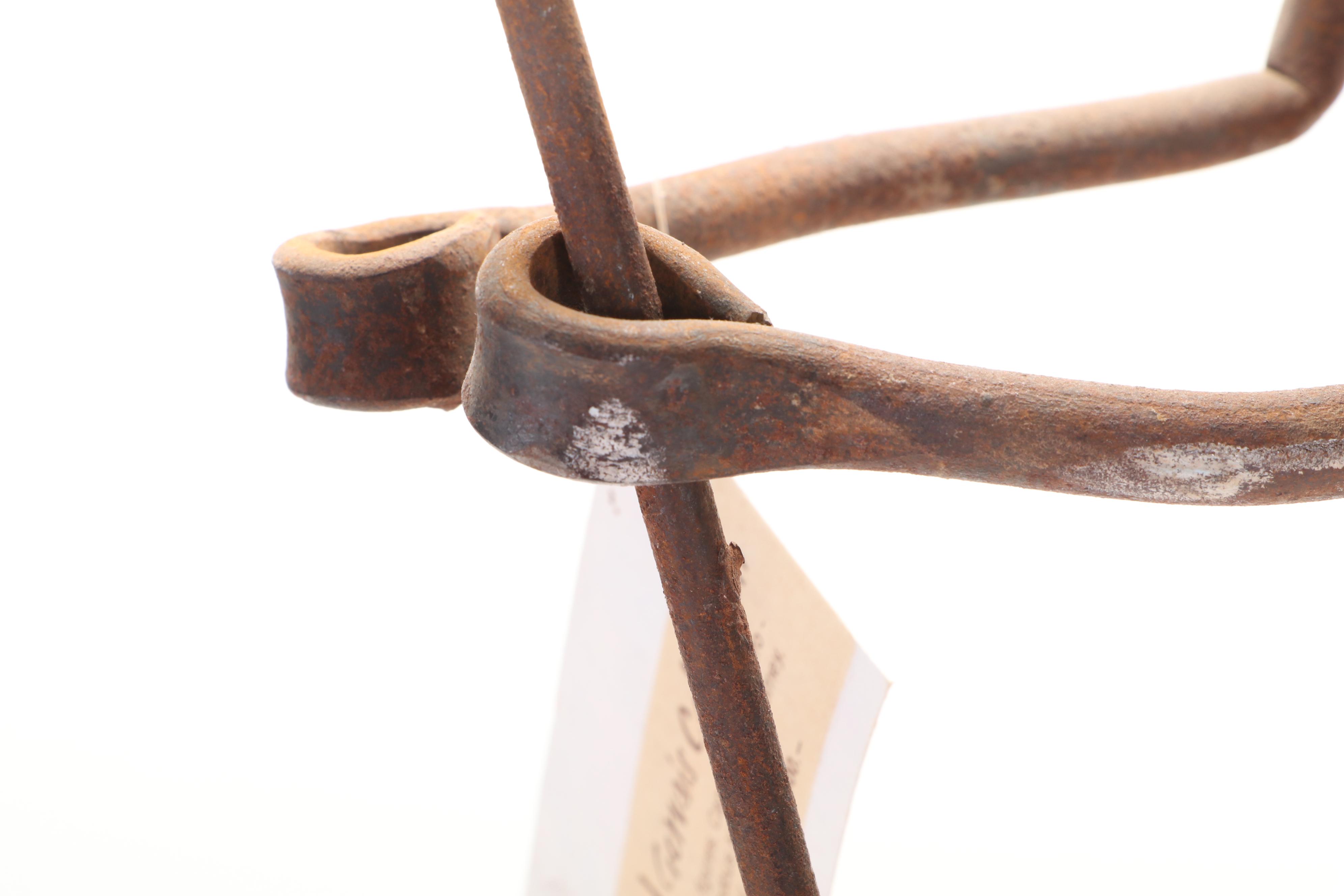 Brazilian Male and Female Candomble Jeje Iron Figures