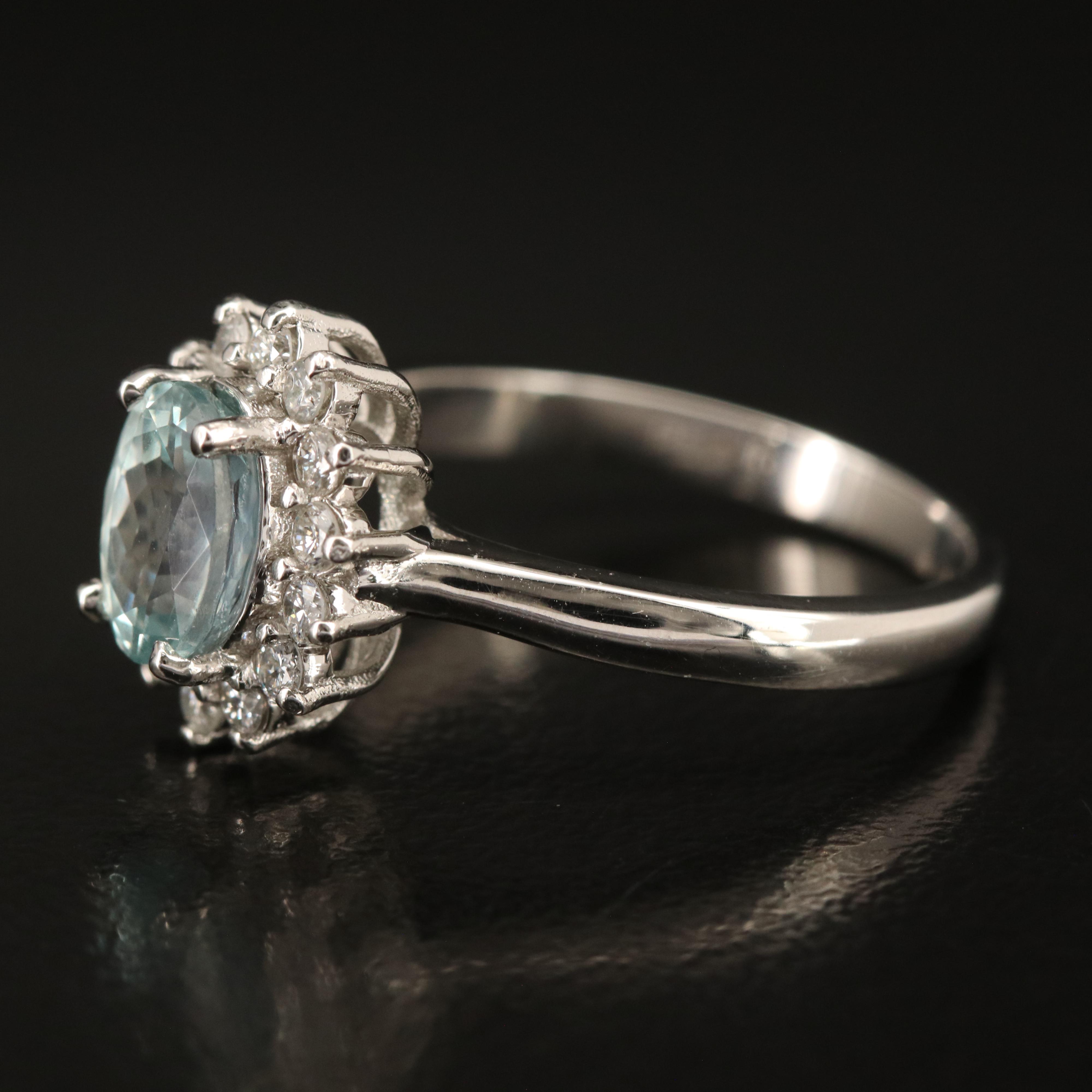 Platinum 1.32 CT Alexandrite and Diamond Ring with GIA Report