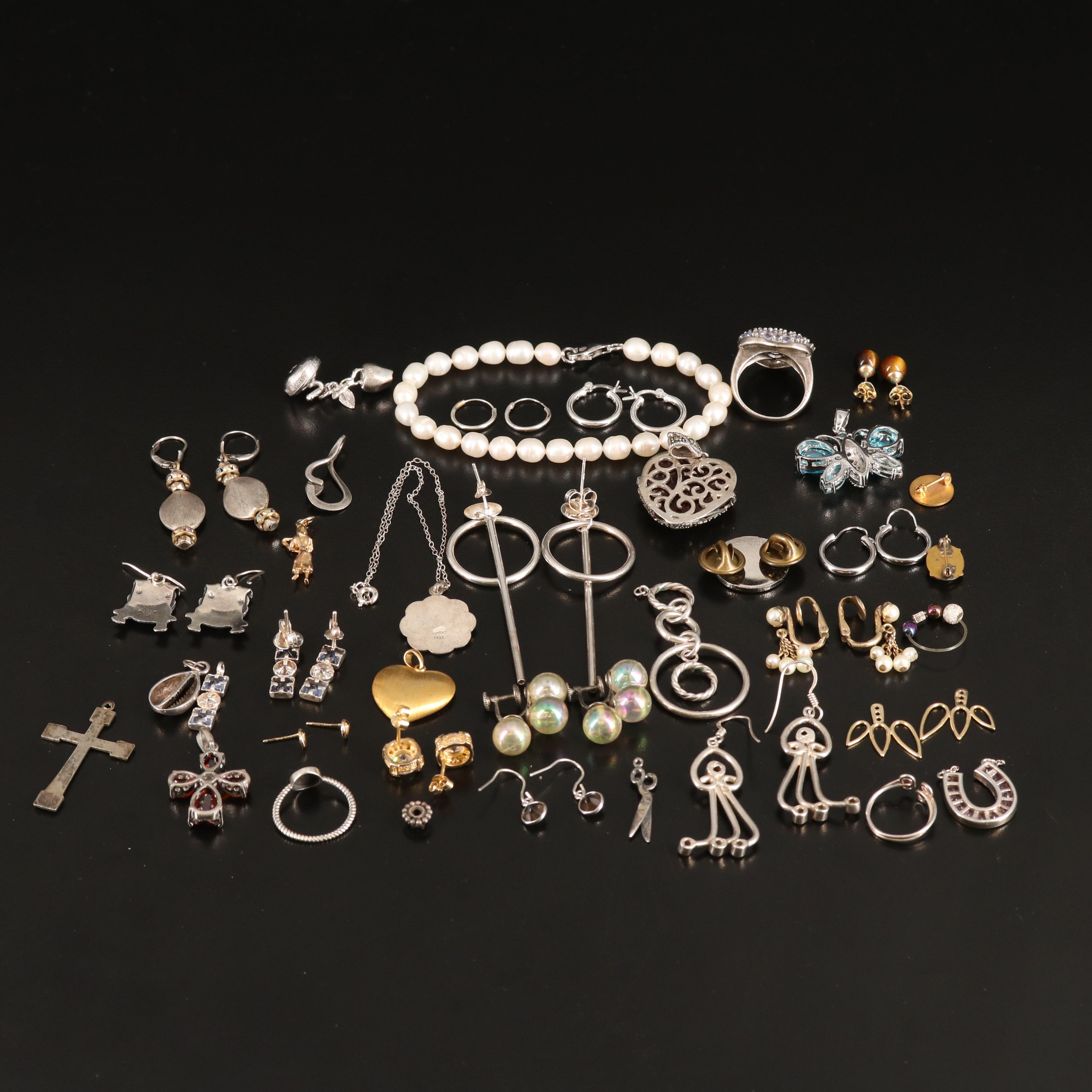 Pearl, Tanzanite, Tiger's Eye and Sterling Featured in Jewelry Collection