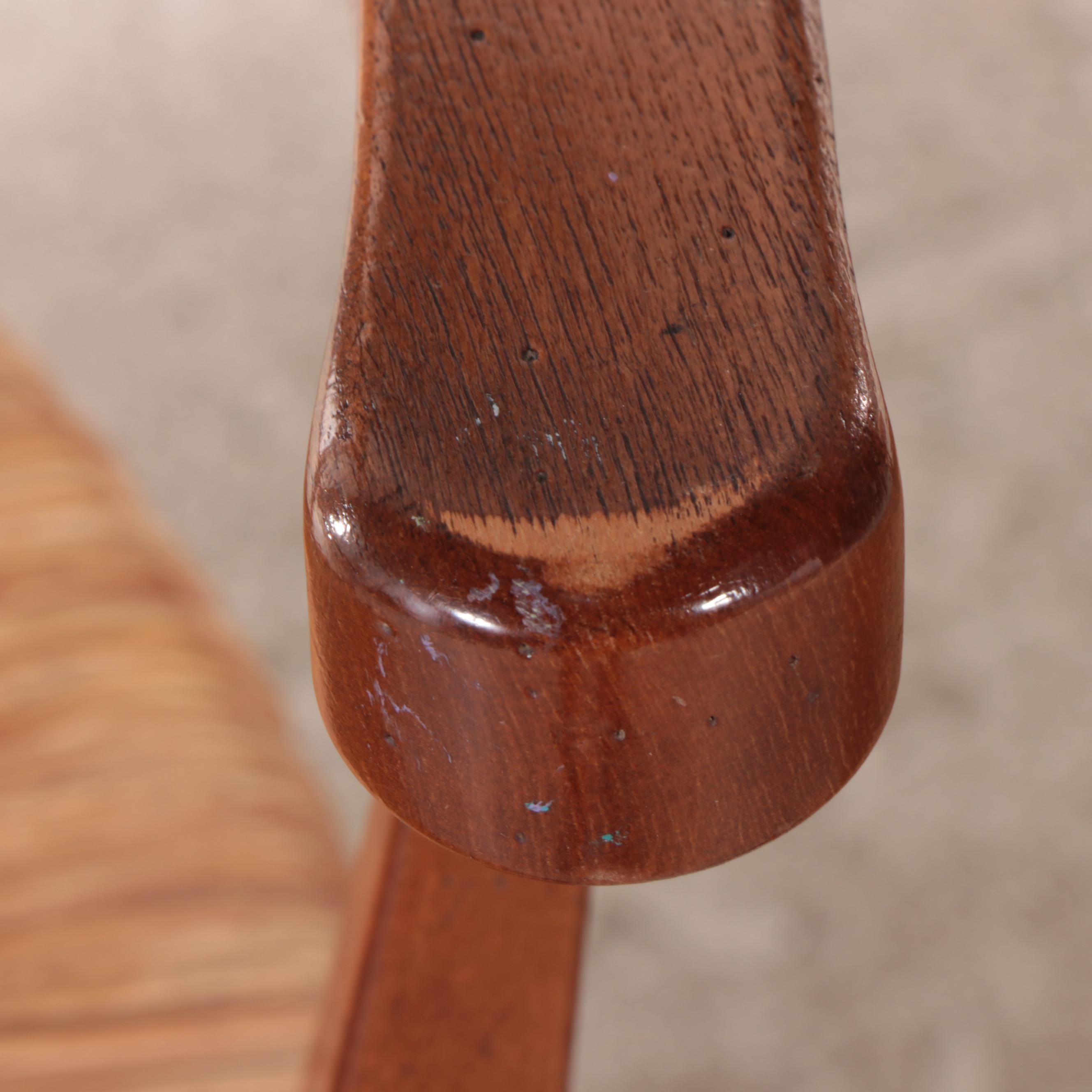 Seven-Piece French Provincial Style Oak and Walnut Dining Set, 20th Century