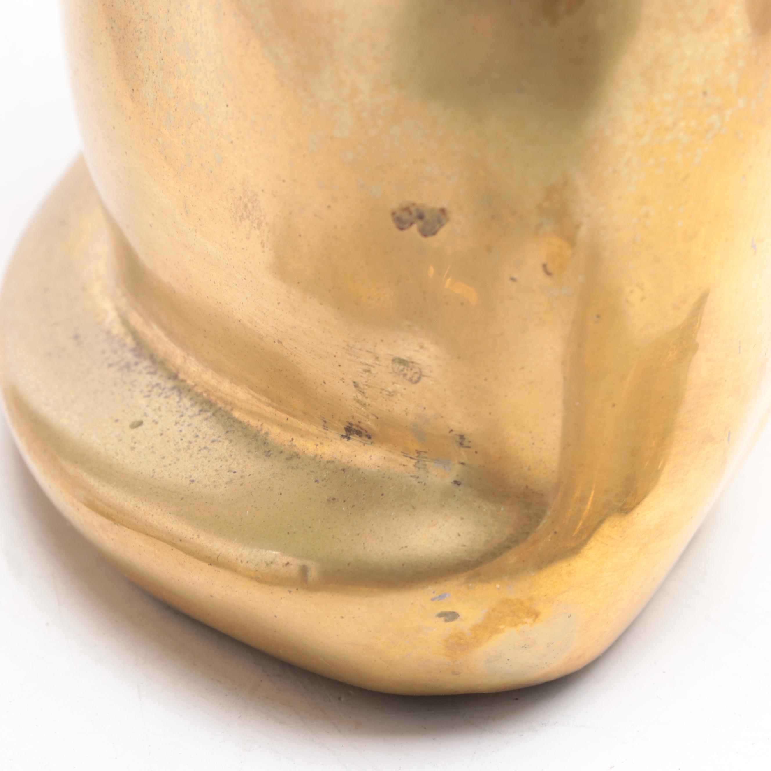 Cat Themed Books, Brass Figures, Needlepoint Pillow and Ceramic Food Dish