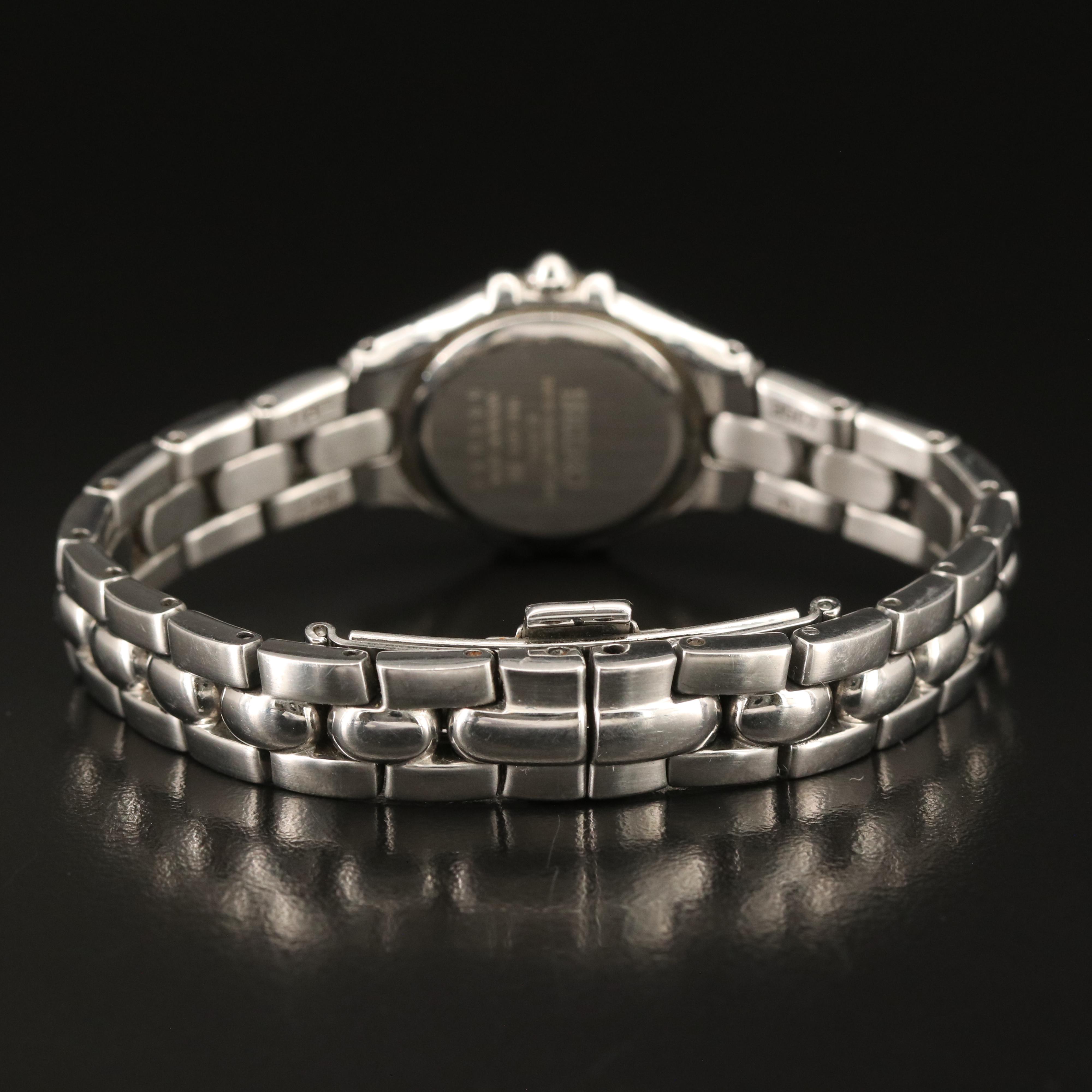 Seiko Diamond Bezel Stainless Steel Quartz Watch