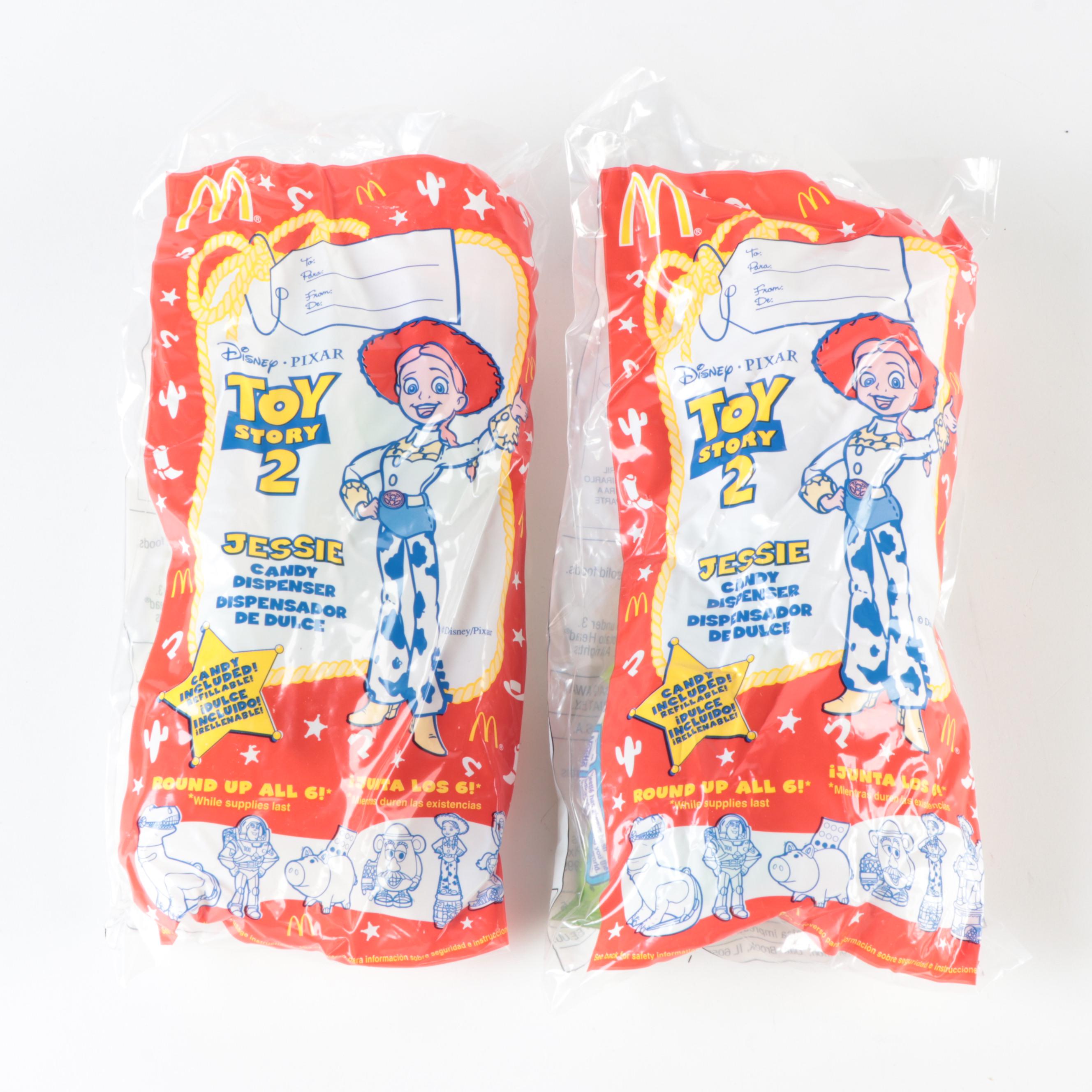 McDonald's Toy Story 2 Candy Dispensers Including Jessie, Hamm, Rex and More
