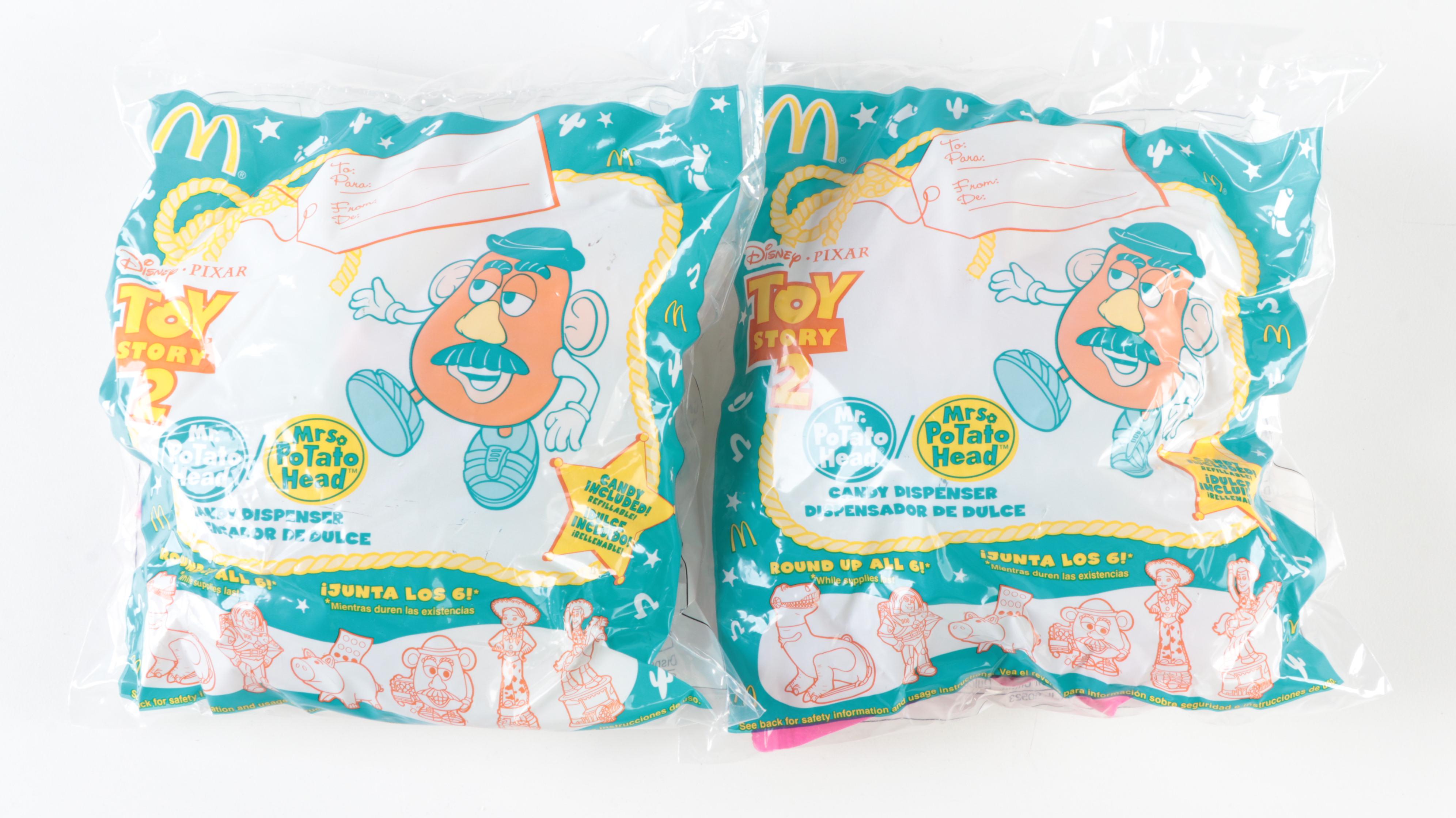 McDonald's Toy Story 2 Candy Dispensers Including Jessie, Hamm, Rex and More