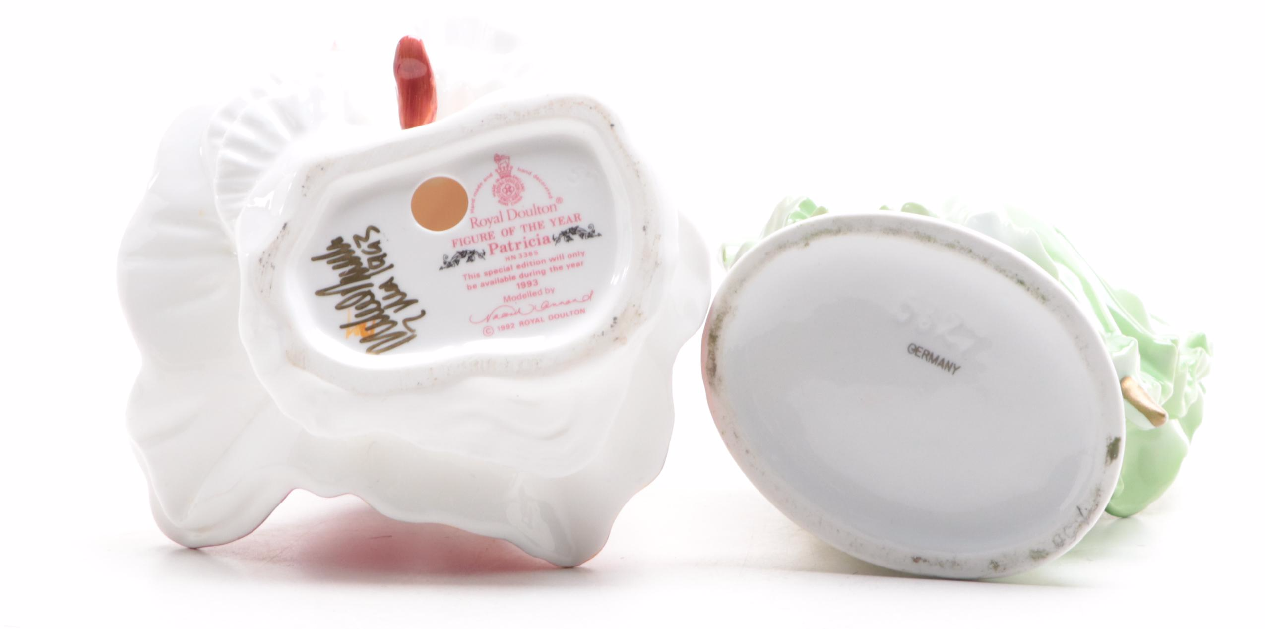 Royal Douly Artist Signed "Patricia" and Other German Vase