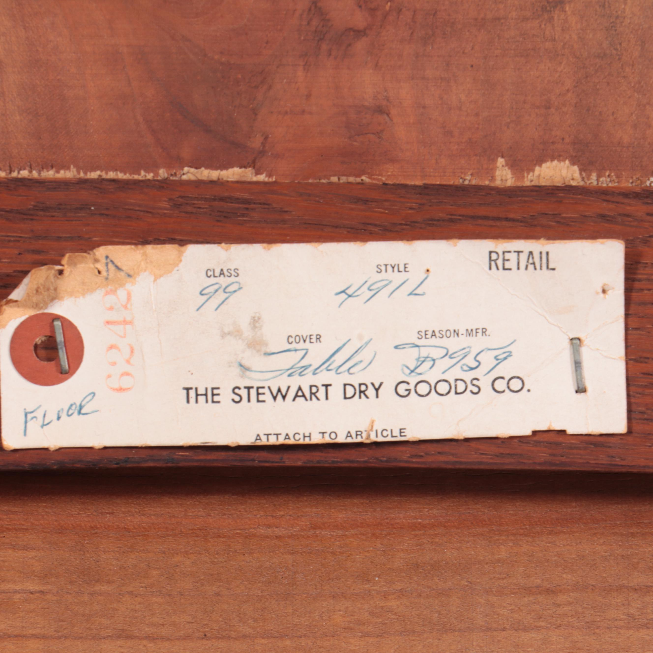 Seven-Piece French Provincial Style Oak and Walnut Dining Set, 20th Century