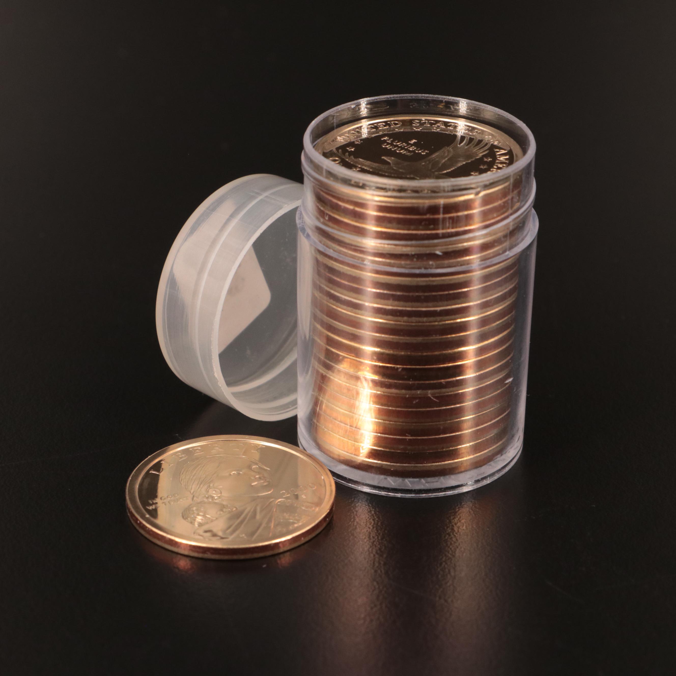 Roll of Twenty 2000-S Sacagawea Dollar Proof Coins