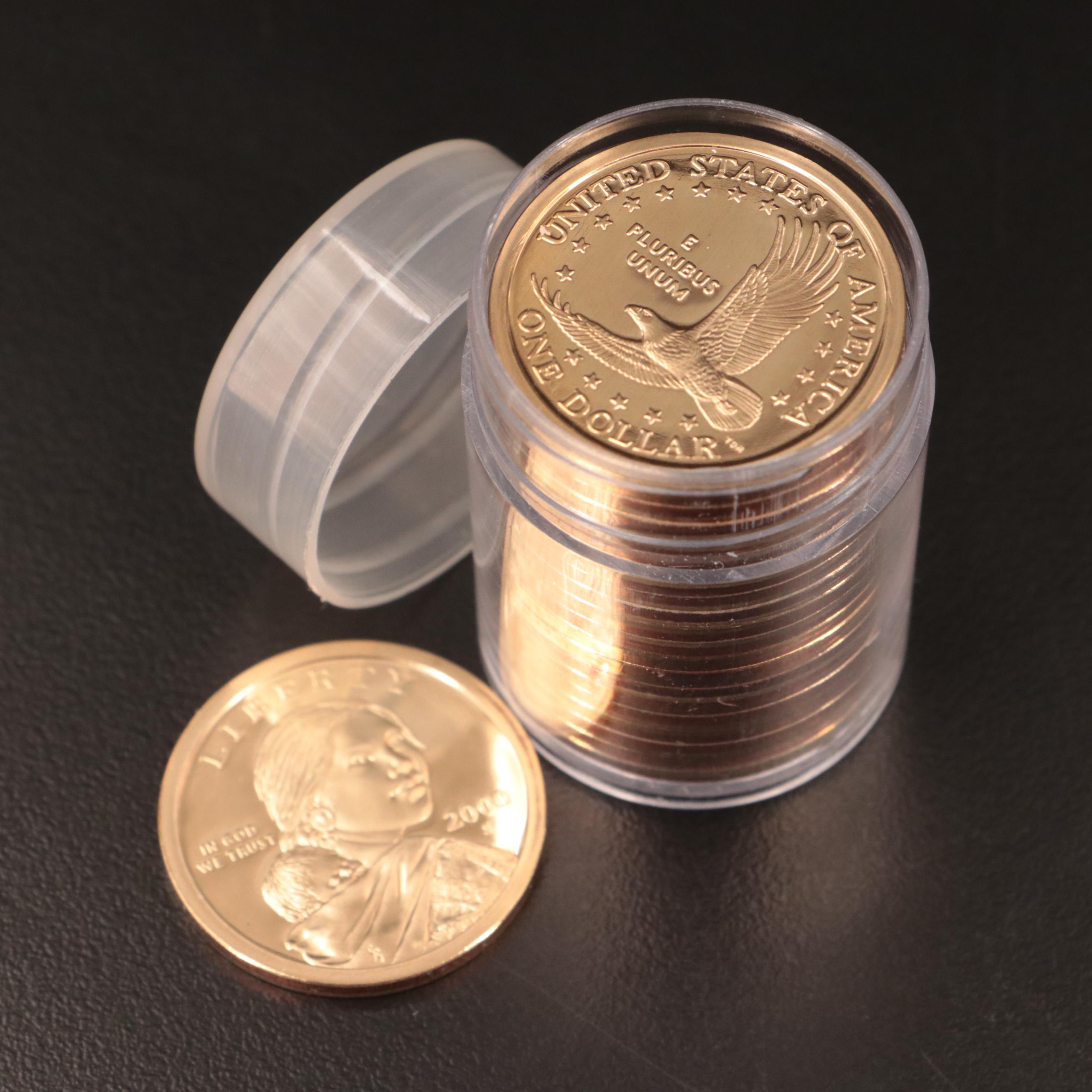 Roll of Twenty 2000-S Sacagawea Dollar Proof Coins