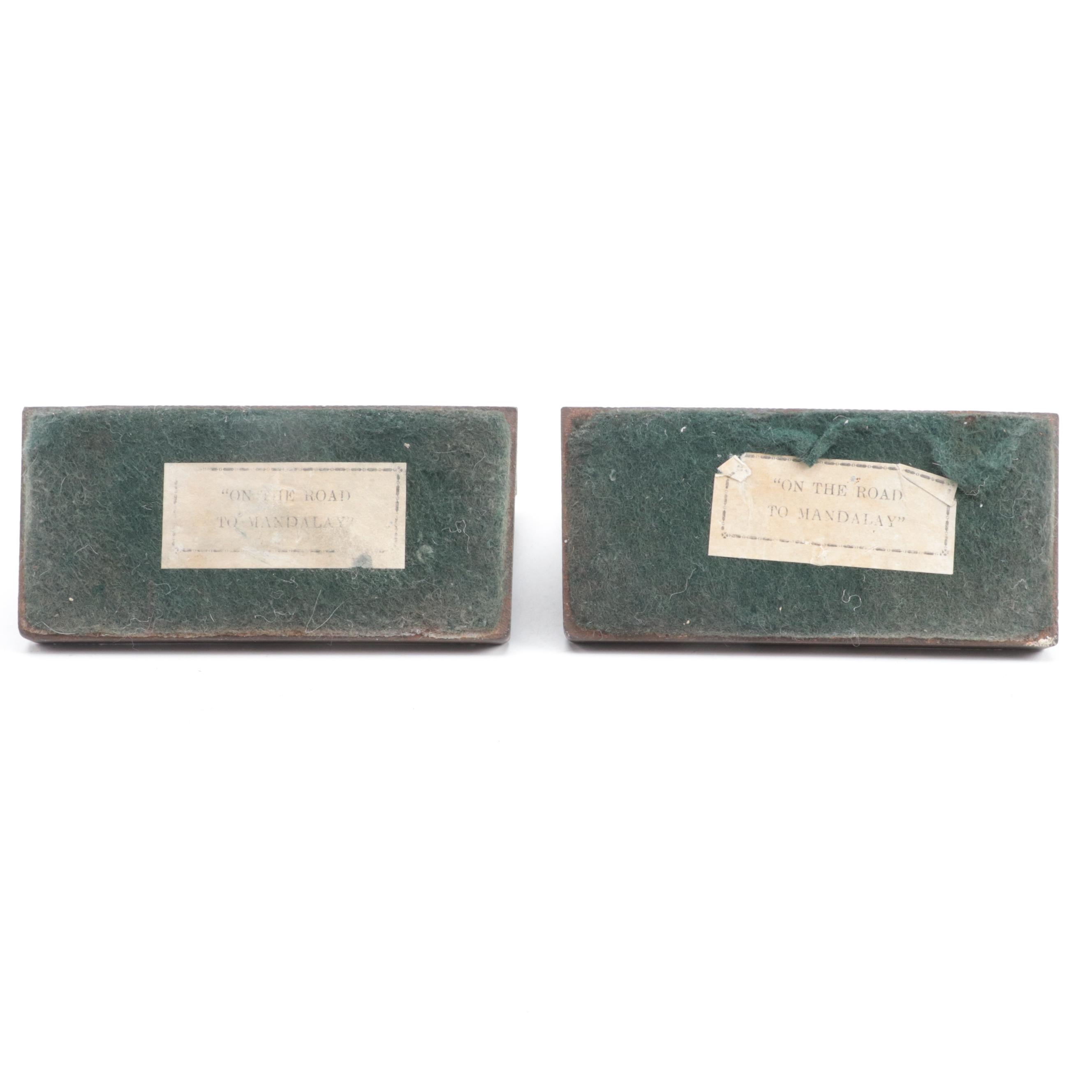 Bradley & Hubbard "On the Road to Mandalay" Cast Iron Maritime Bookends