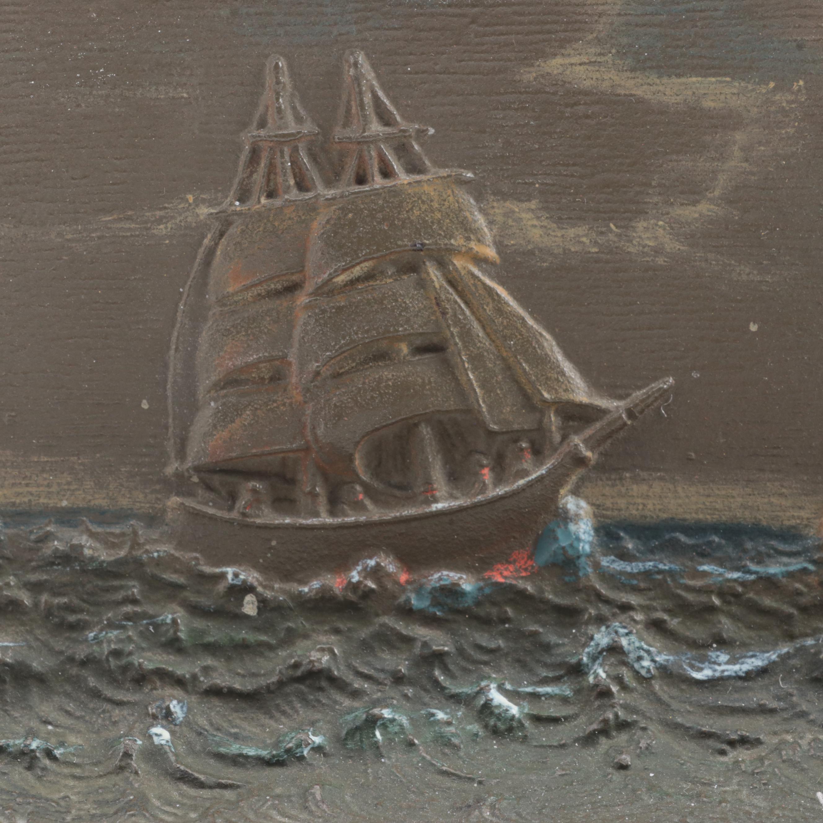 Bradley & Hubbard "On the Road to Mandalay" Cast Iron Maritime Bookends