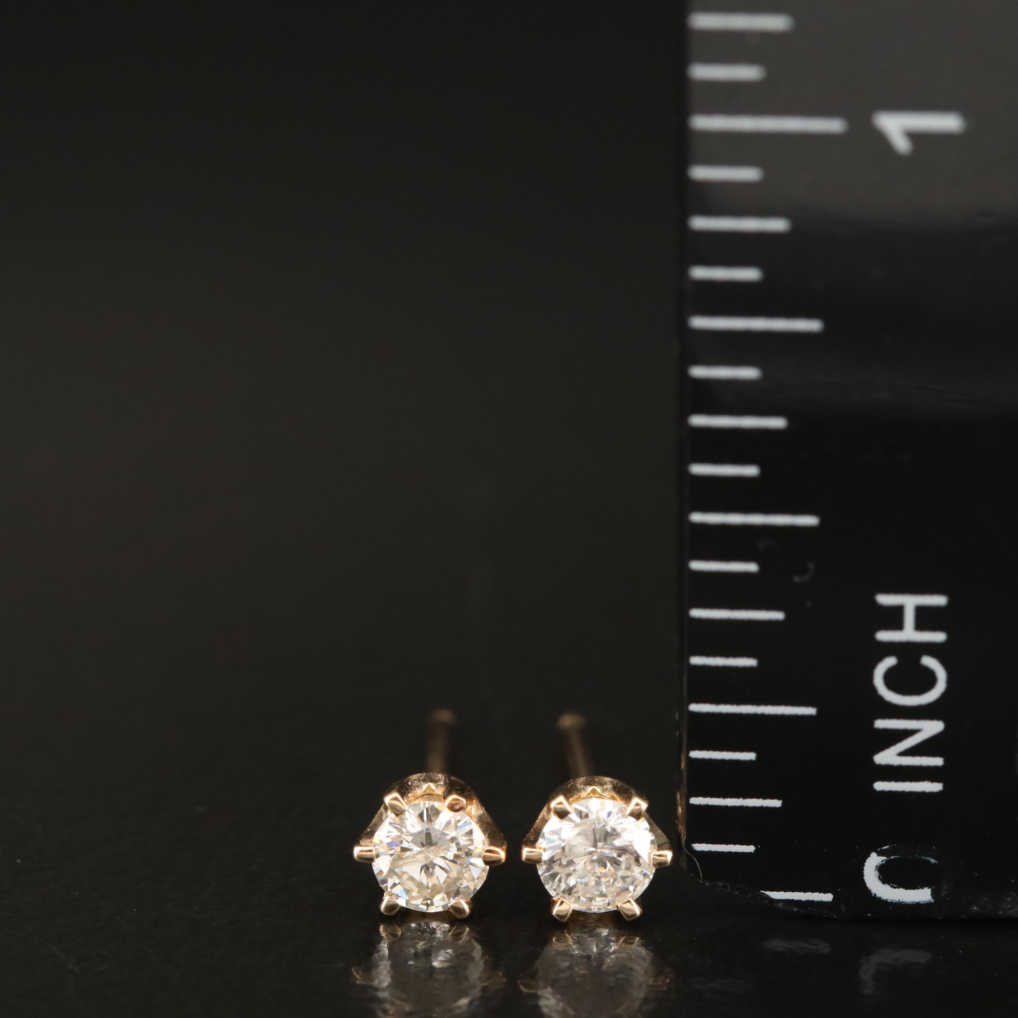 14K 0.35 CTW Diamond Stud Earrings