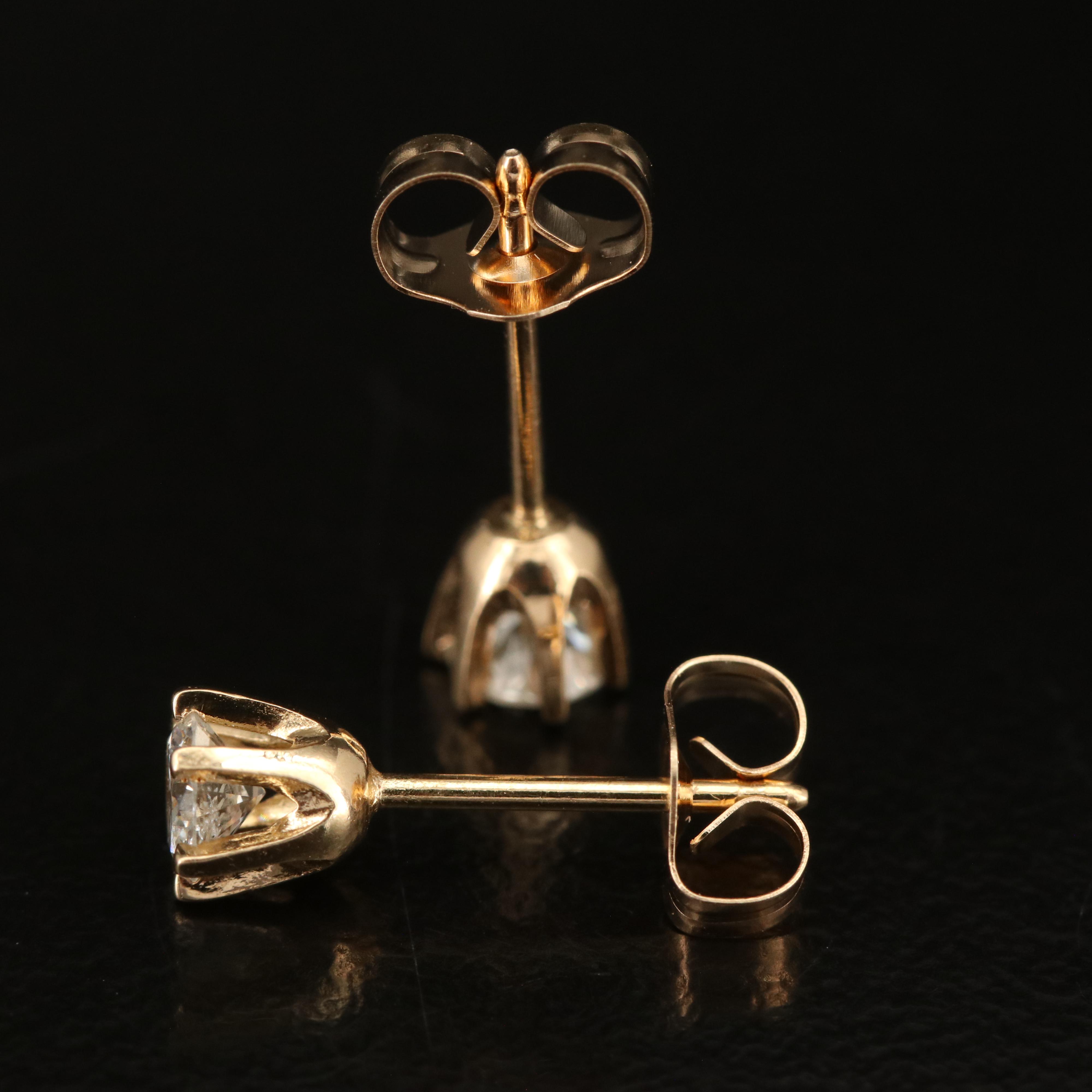 14K 0.35 CTW Diamond Stud Earrings