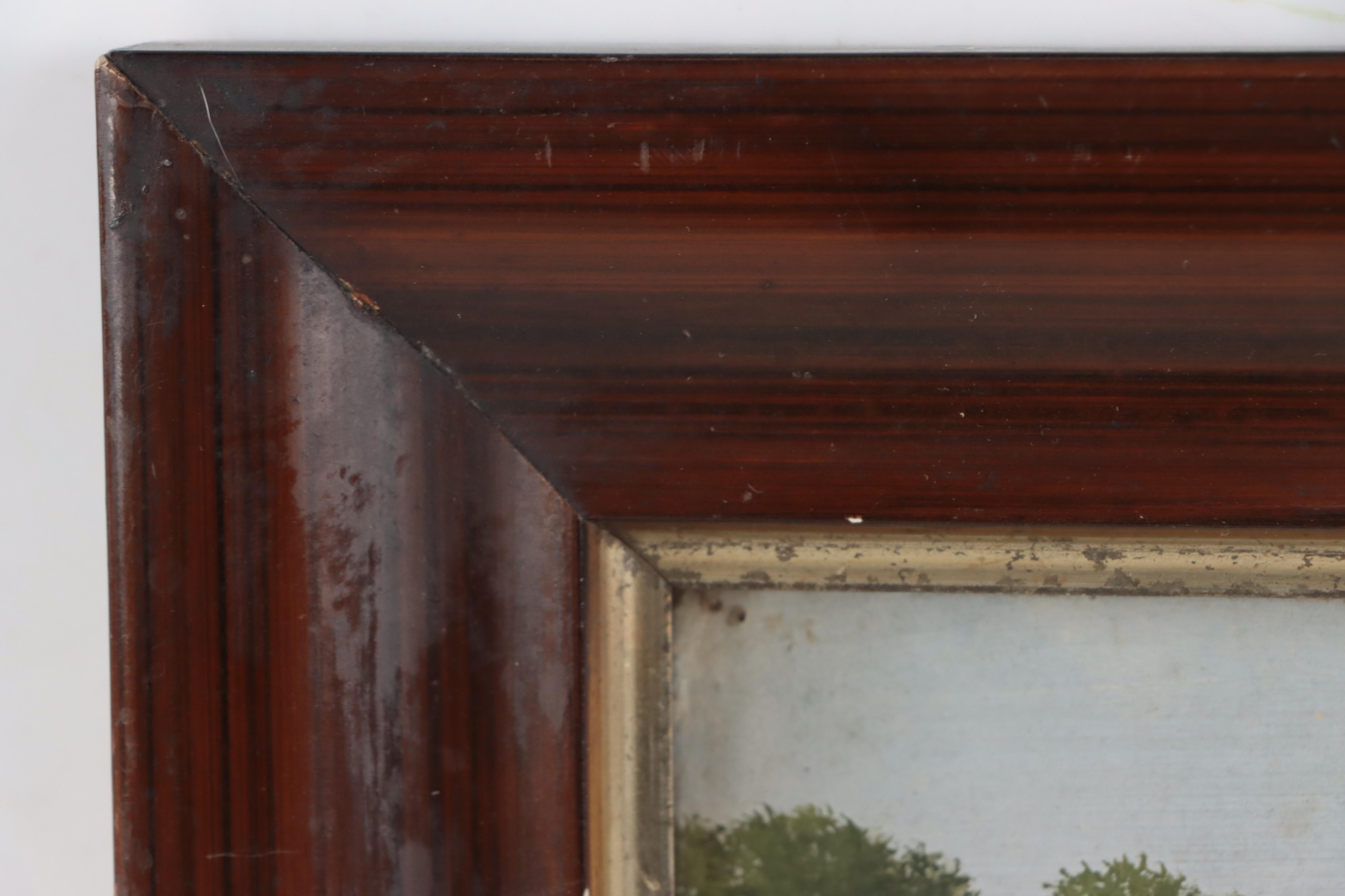 Country House Oil Painting, Late 19th Century