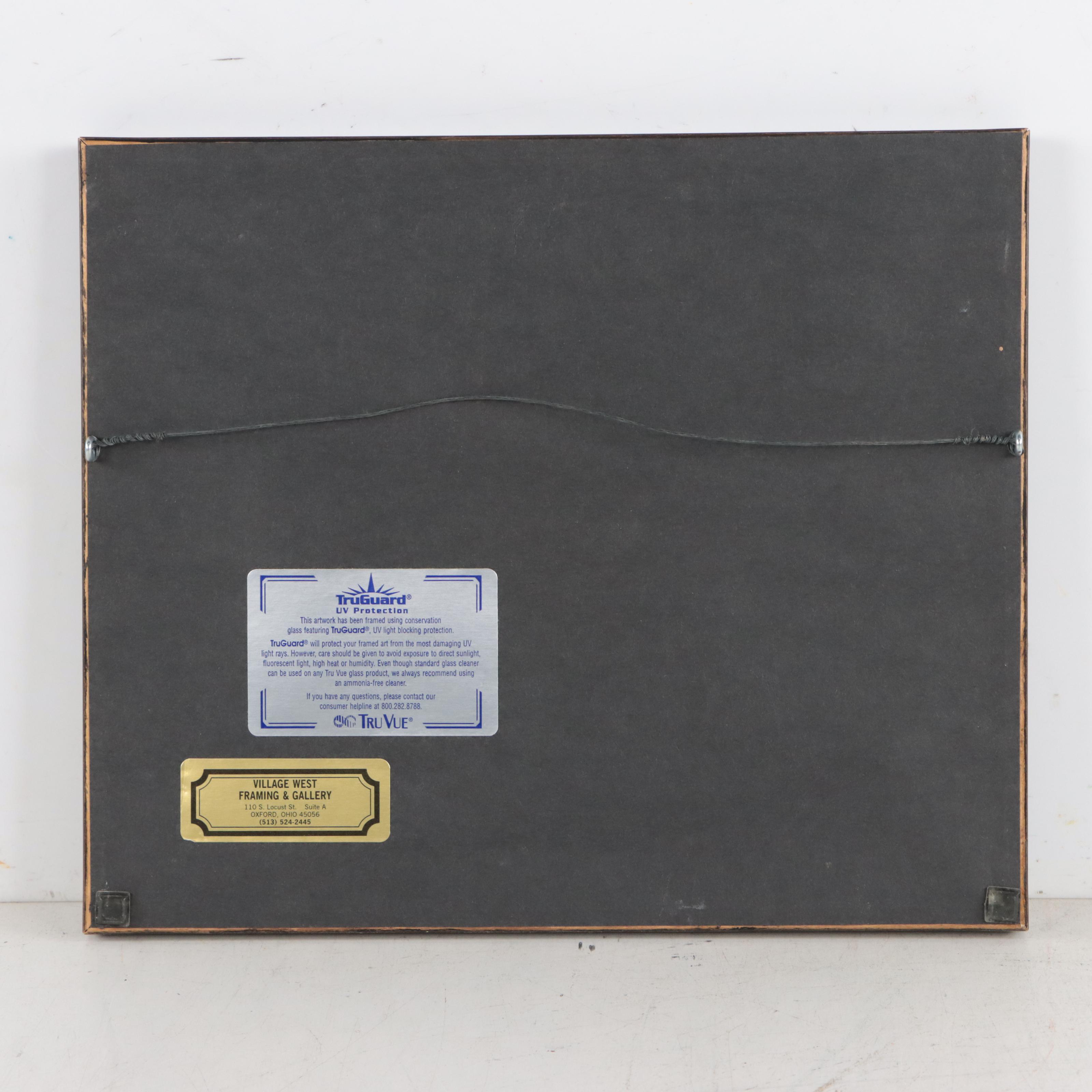 Watercolor Painting of Ship at Sea, 1829