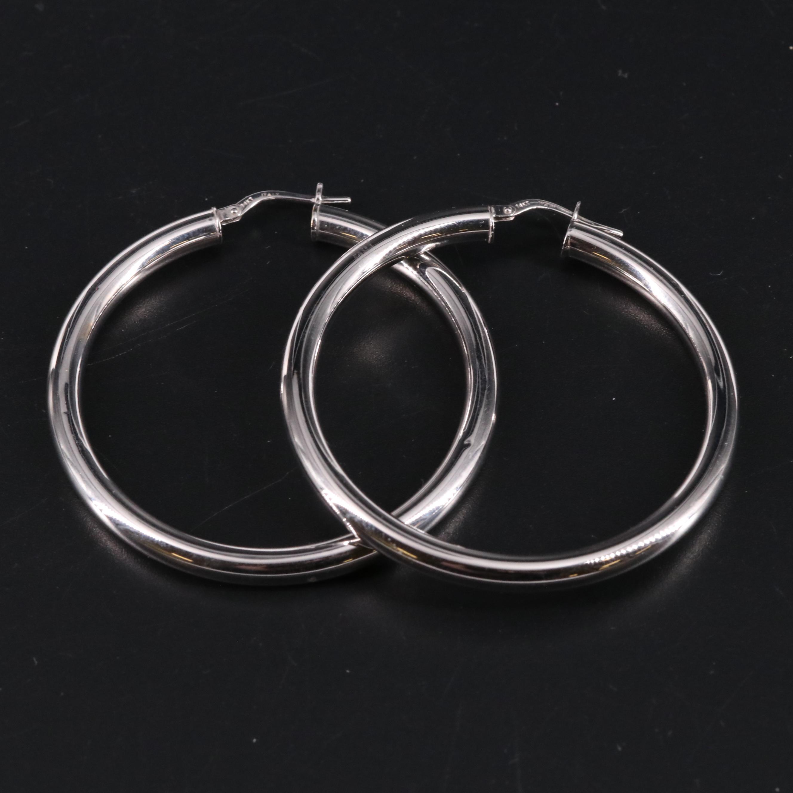 14K Hoop Earrings