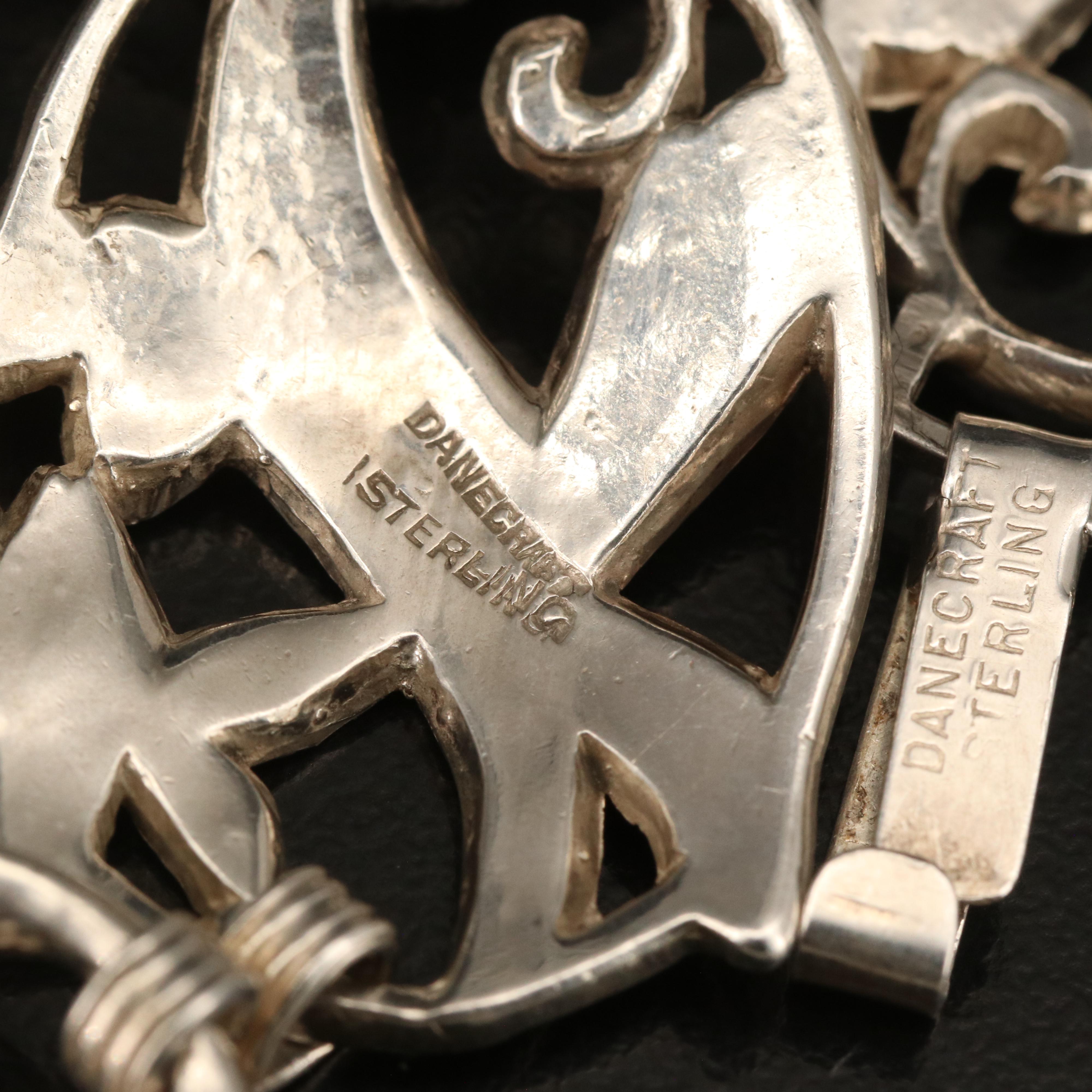 Danecraft Sterling Floral Bracelet