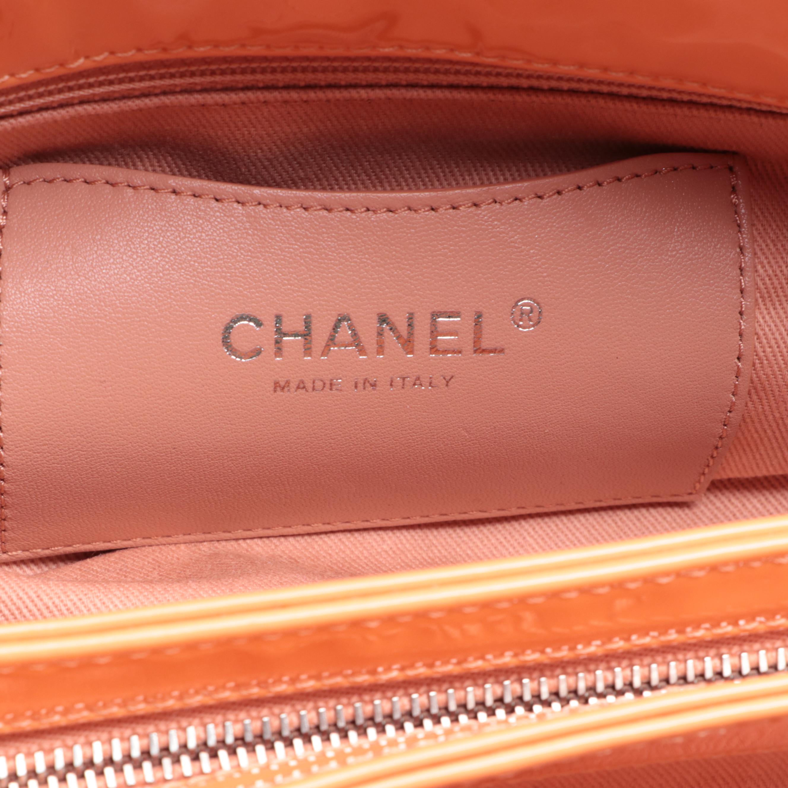 Chanel Just Mademoiselle Medium Bag in Quilted Patent Leather