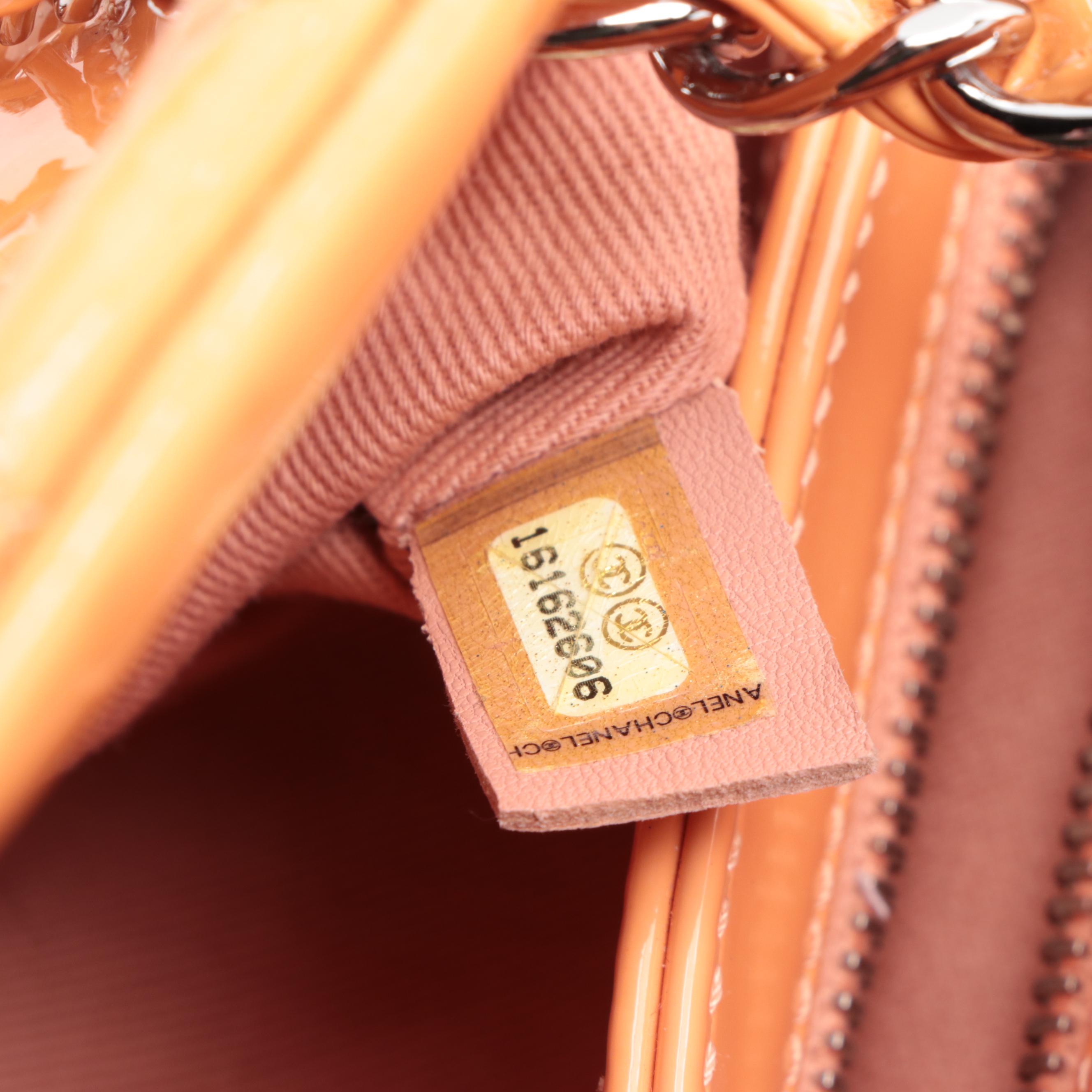 Chanel Just Mademoiselle Medium Bag in Quilted Patent Leather