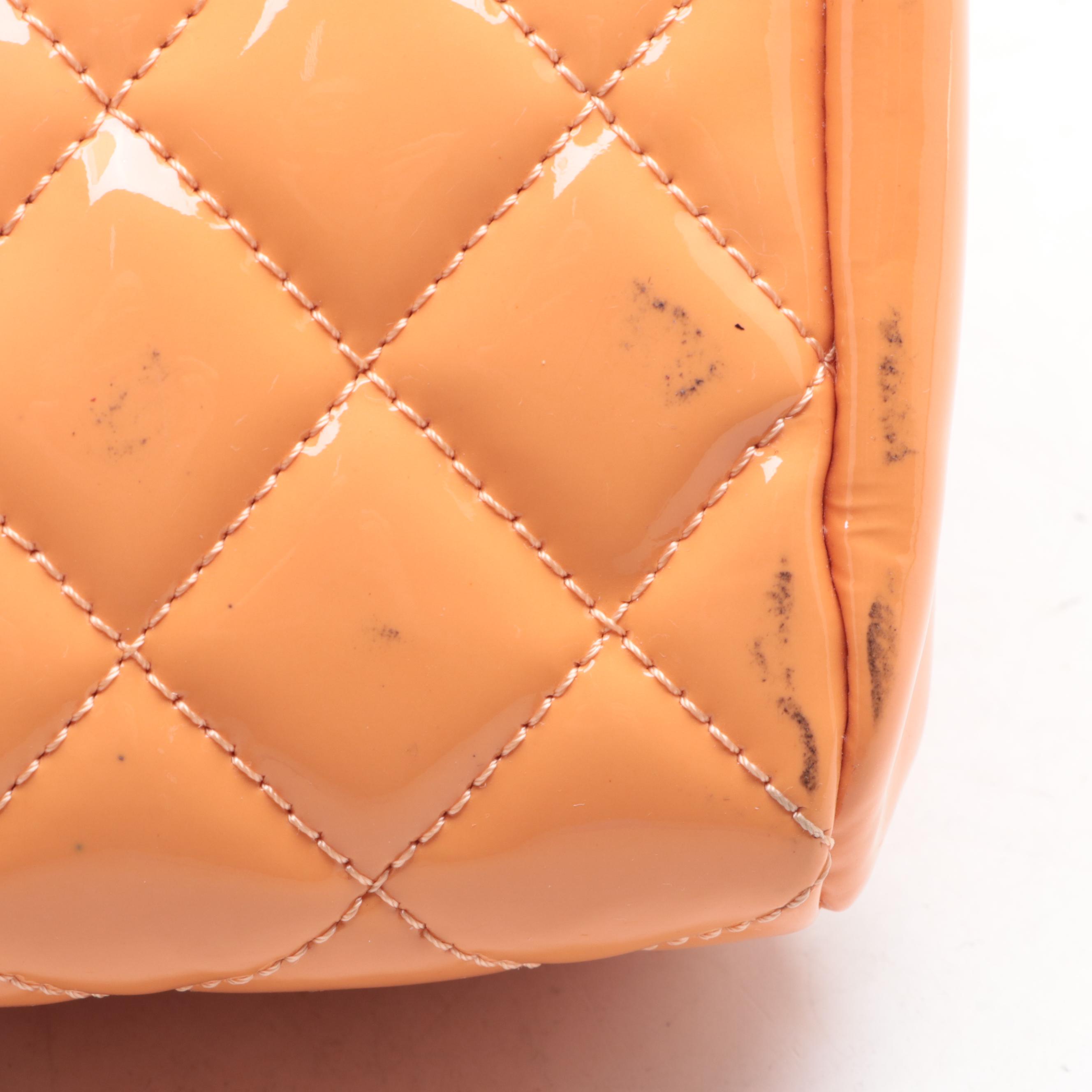 Chanel Just Mademoiselle Medium Bag in Quilted Patent Leather