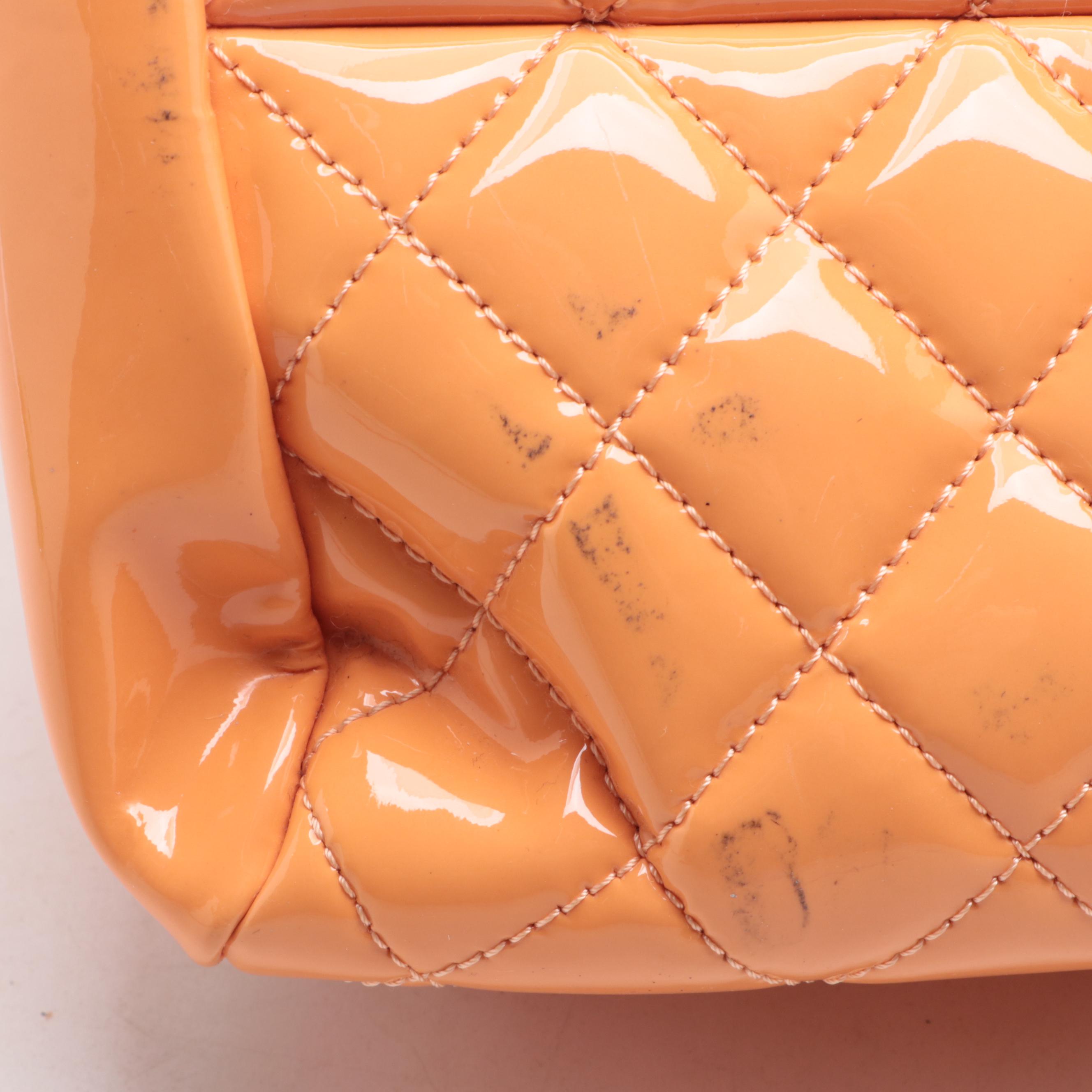 Chanel Just Mademoiselle Medium Bag in Quilted Patent Leather