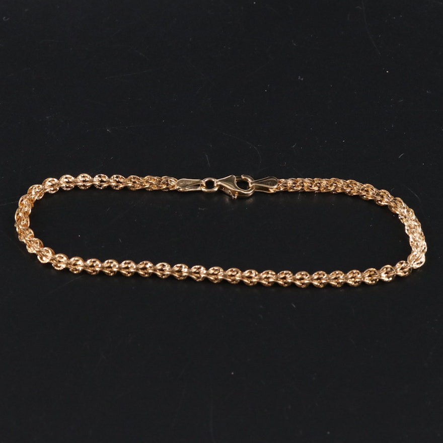 14K Rope Bracelet