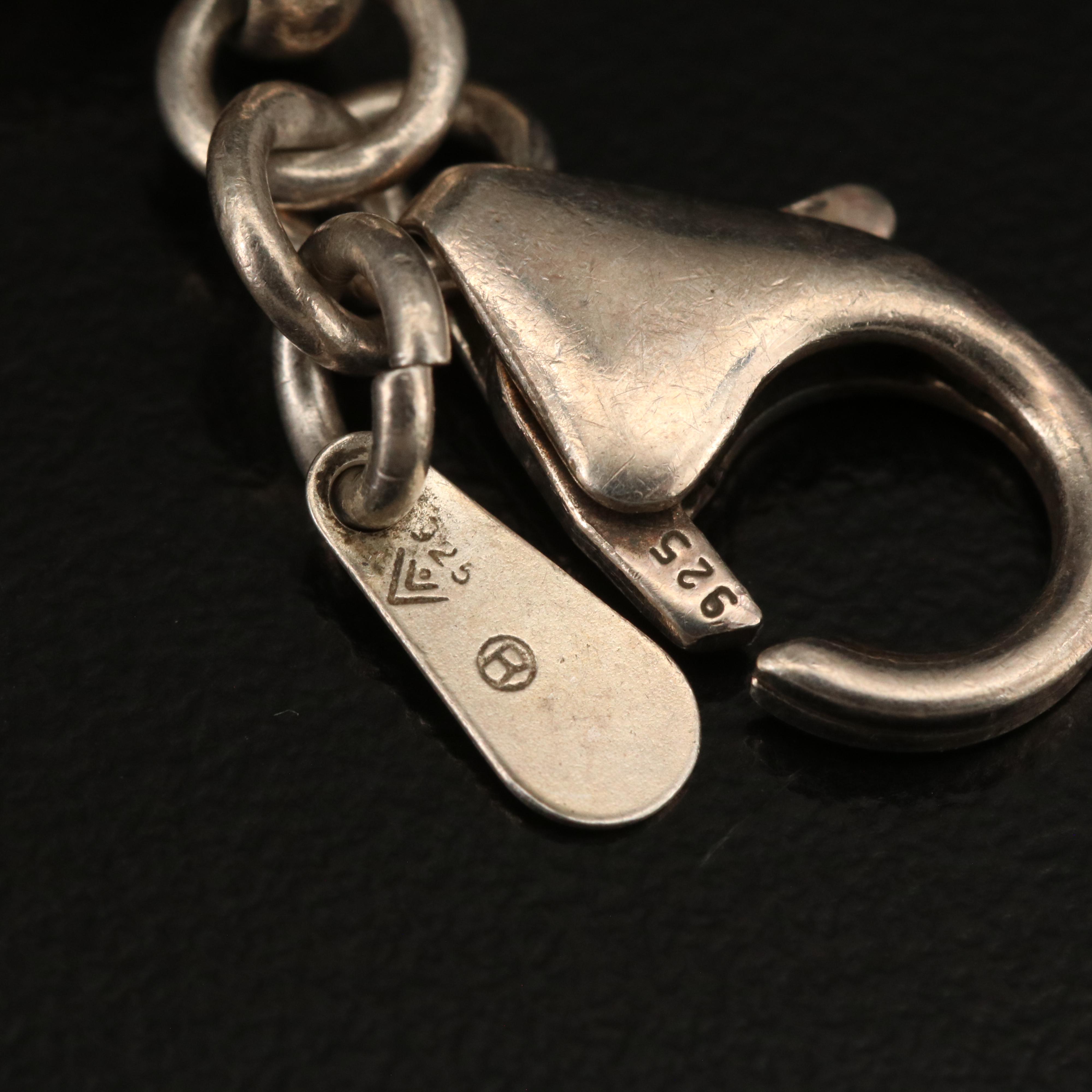 Silpada Sterling Triple Strand Popcorn Chain Bracelet