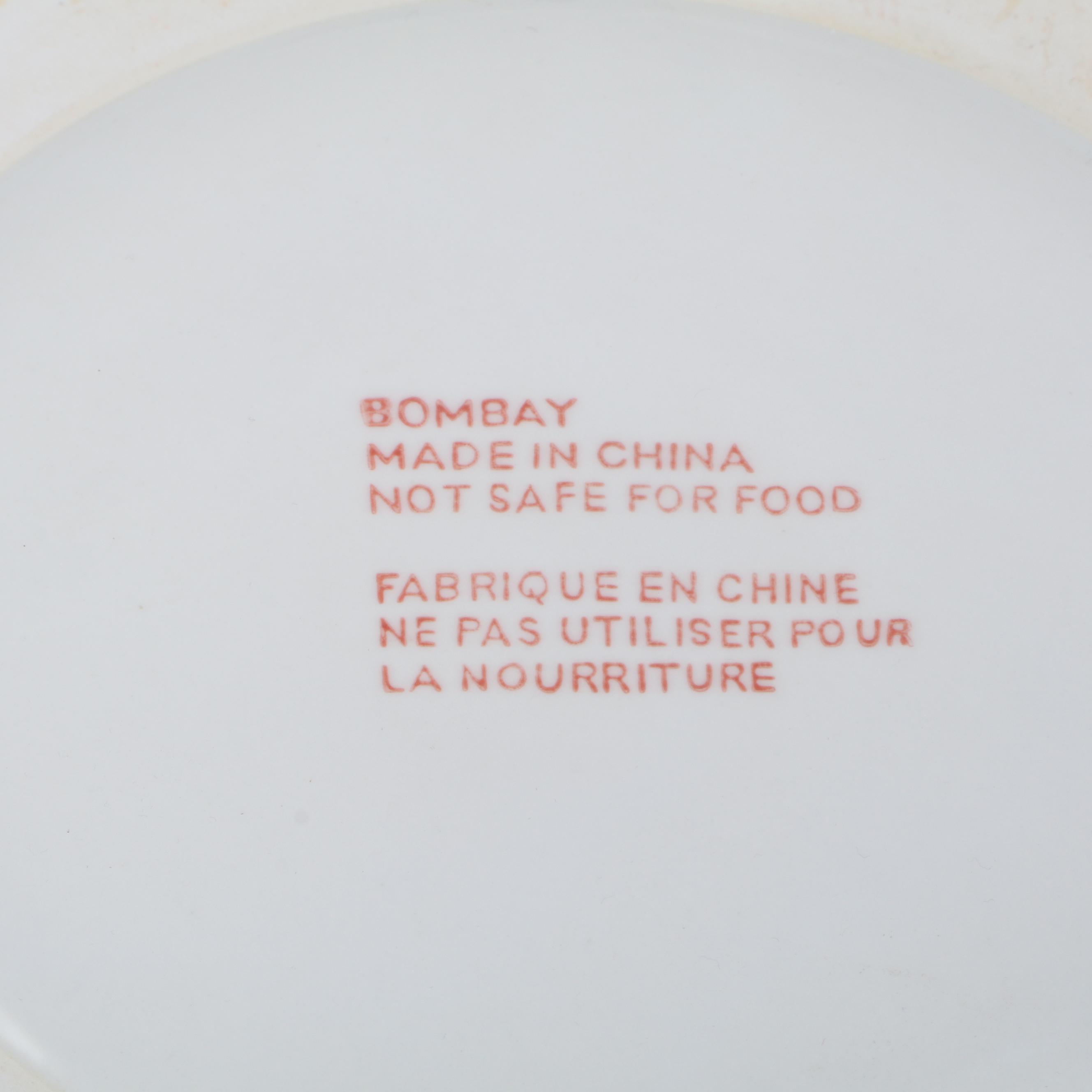 Chinese Porcelain Blue and White Fishbowl Planter with Stand