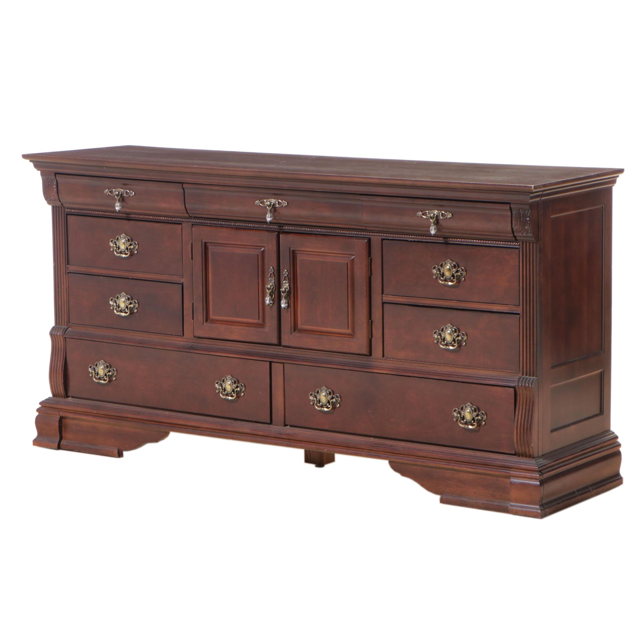 Federal Style Cherrywood Eleven-Drawer Chest