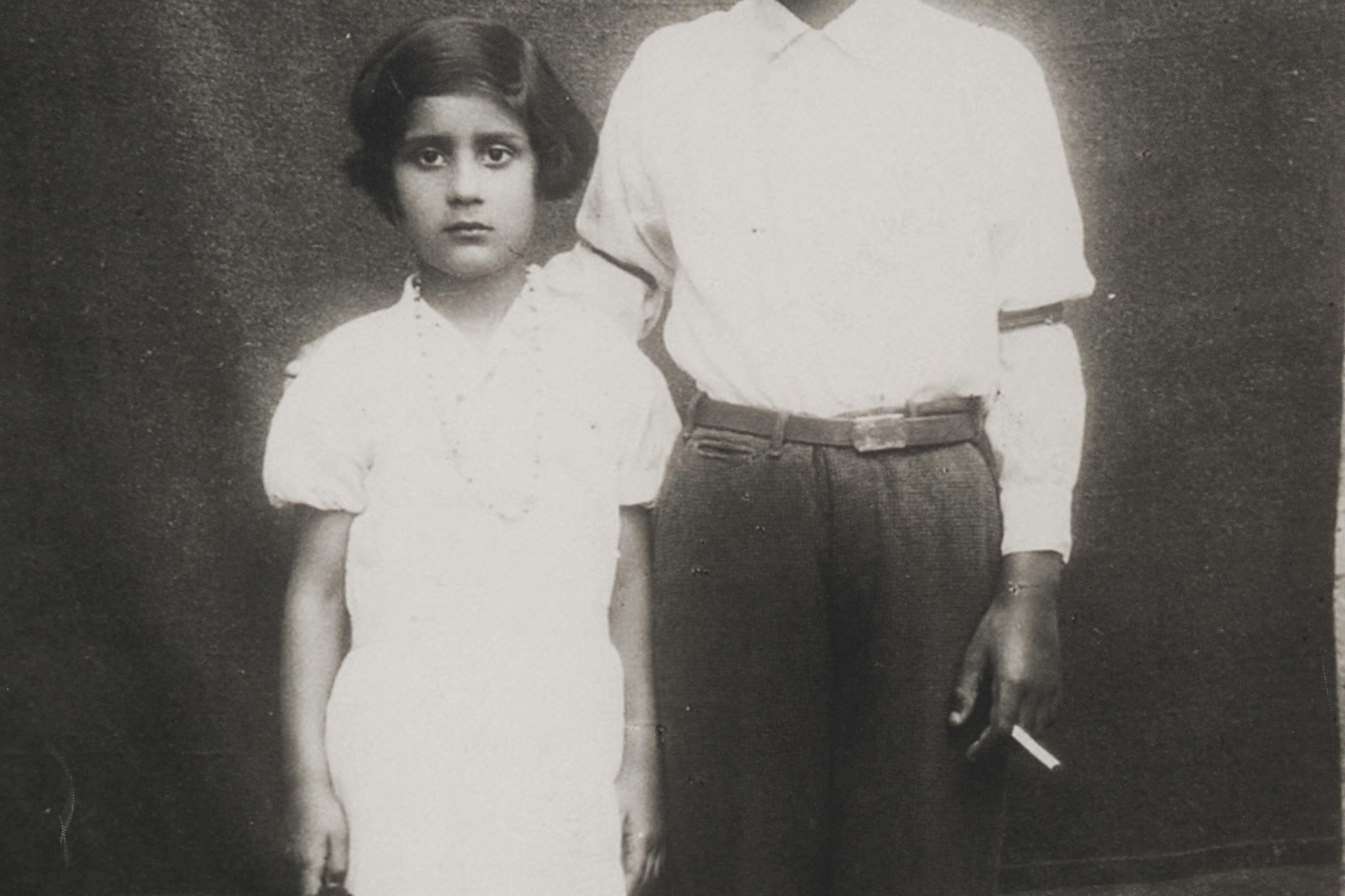 Portrait Giclée of Young Brother and Sister, 21st Century