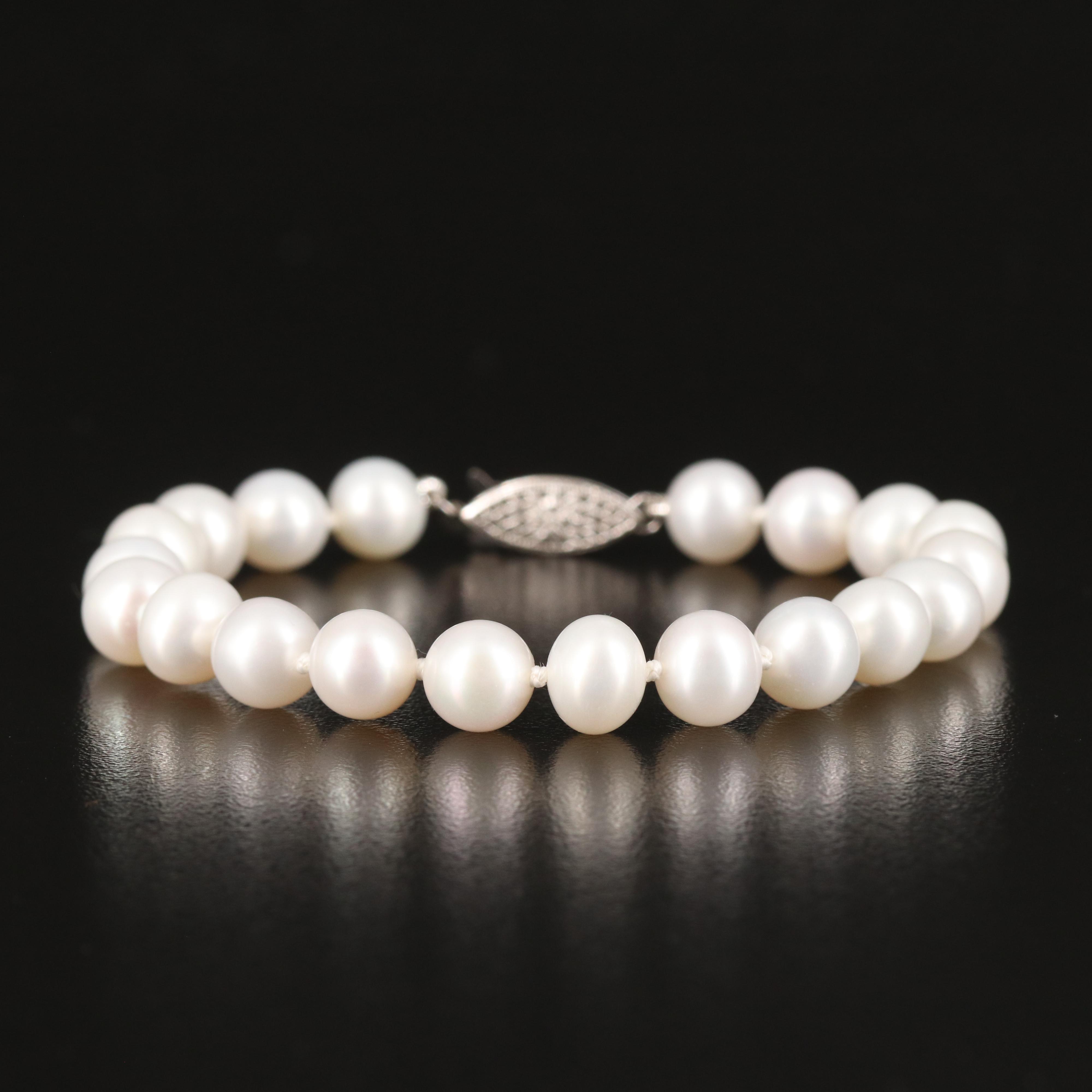 Pearl Bracelet with 14K Clasp