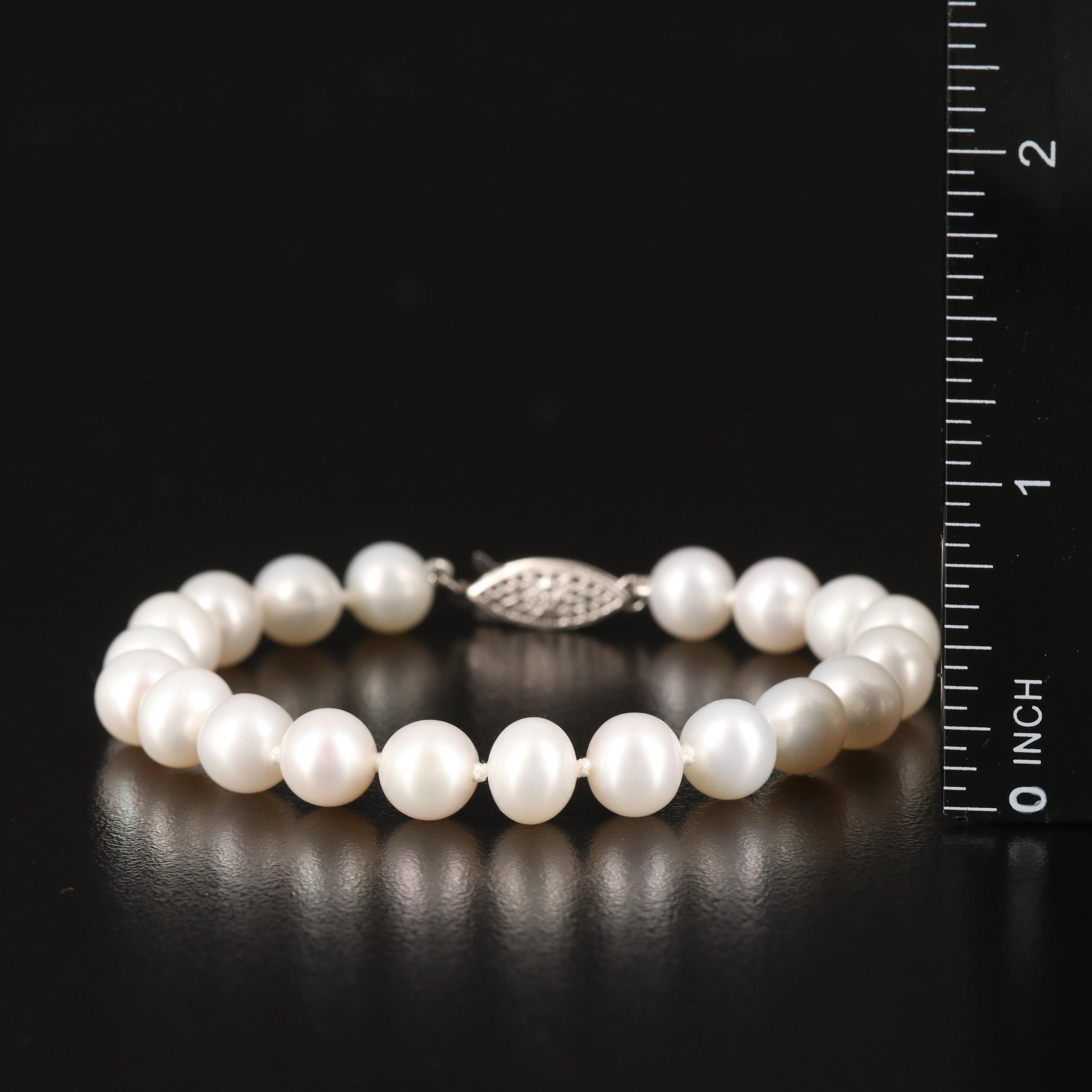 Pearl Bracelet with 14K Clasp