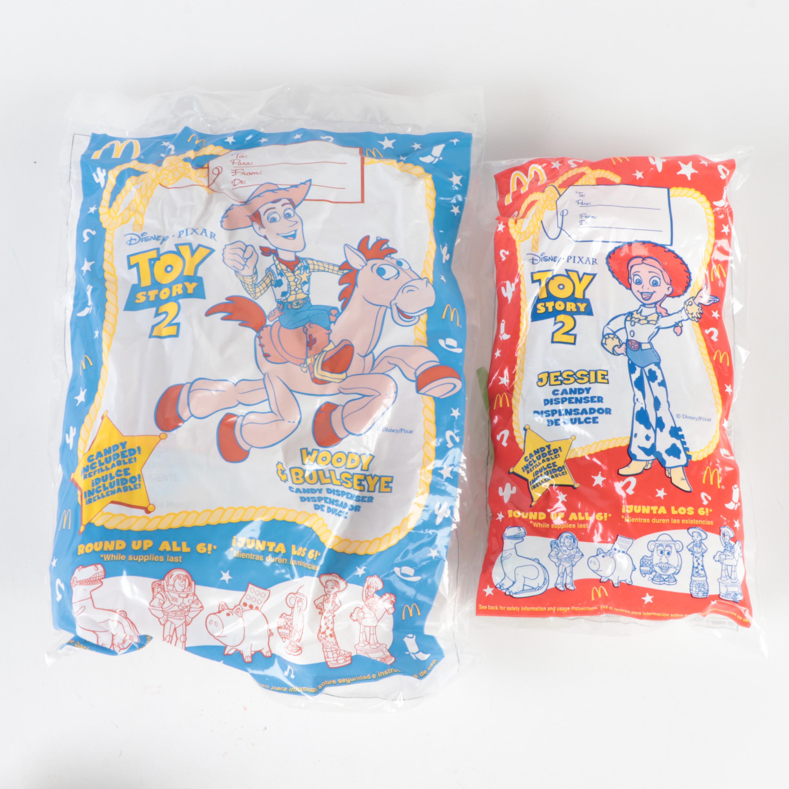 McDonald's Toy Story, Toy Story 2 Candy, Dispensers, Toys, Squeeze Bottles