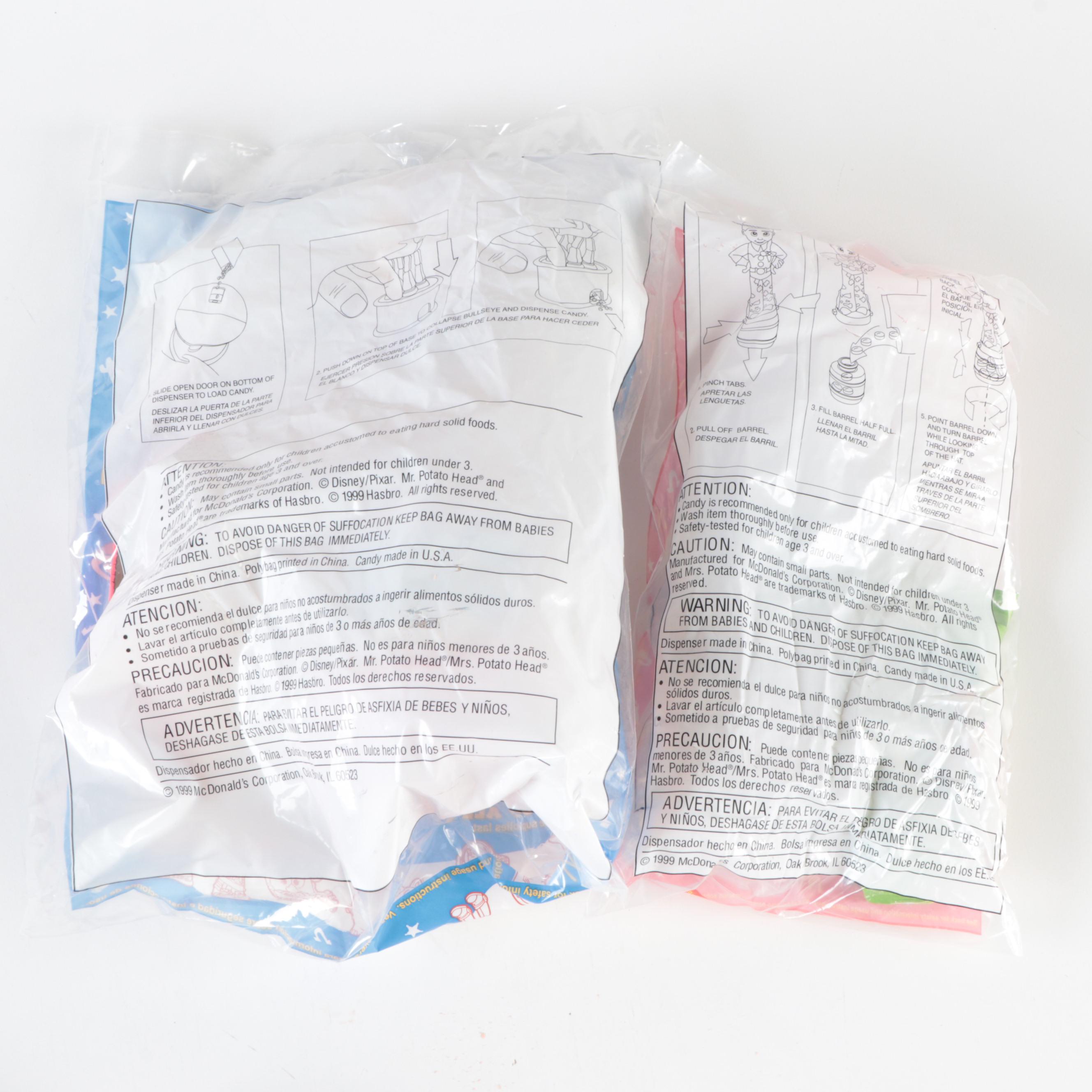 McDonald's Toy Story, Toy Story 2 Candy, Dispensers, Toys, Squeeze Bottles