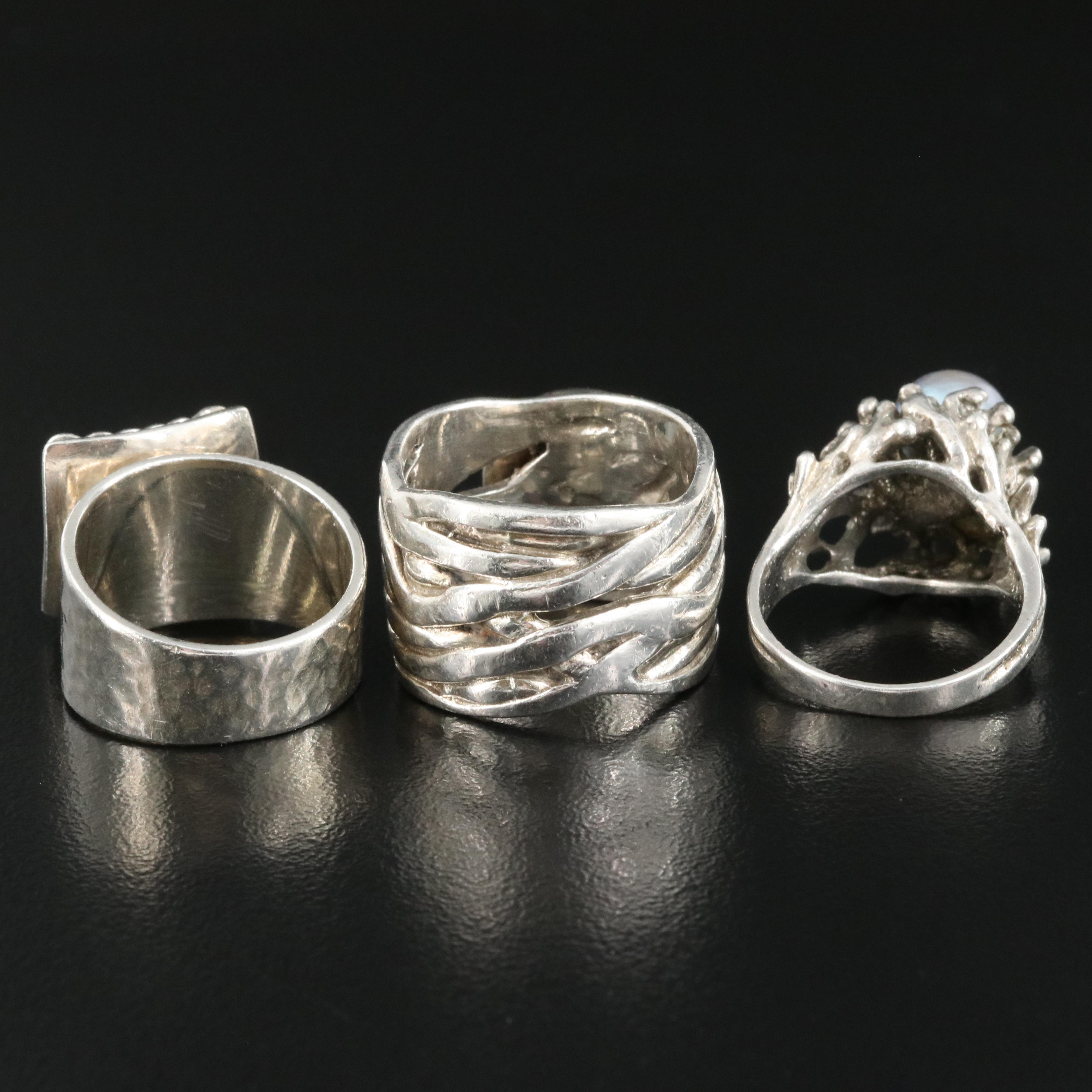 Sterling and Pearl Ring Selection Including Silpada