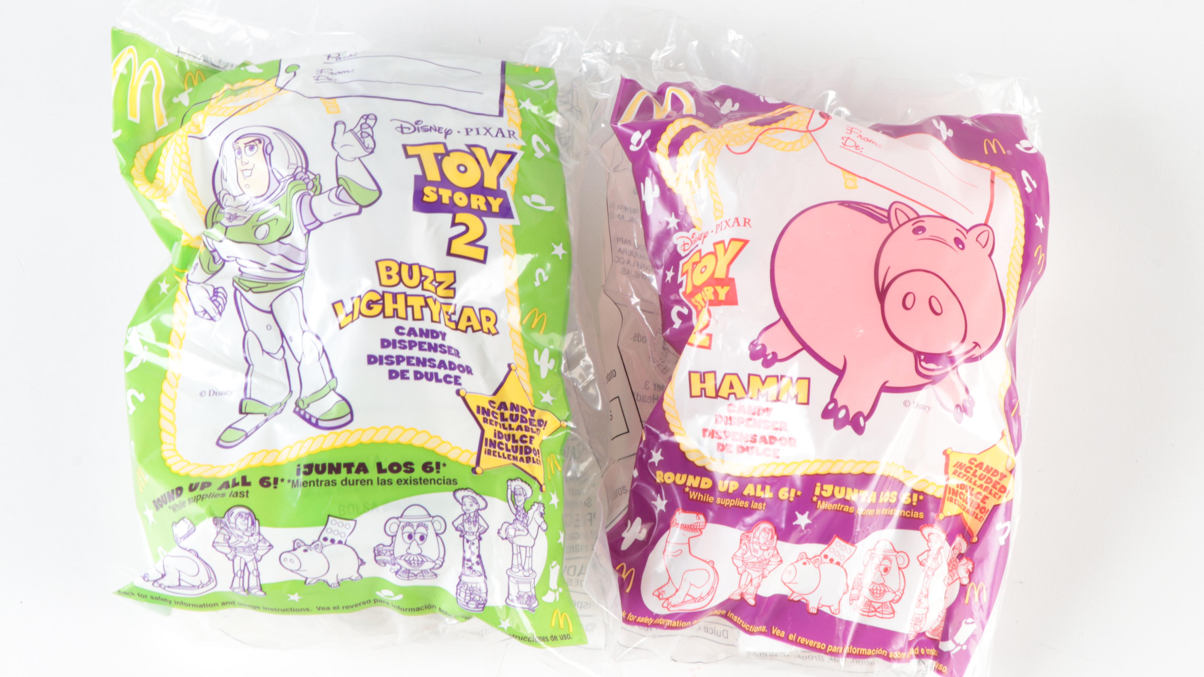 McDonald's Toy Story, Toy Story 2 Candy, Dispensers, Toys, Squeeze Bottles