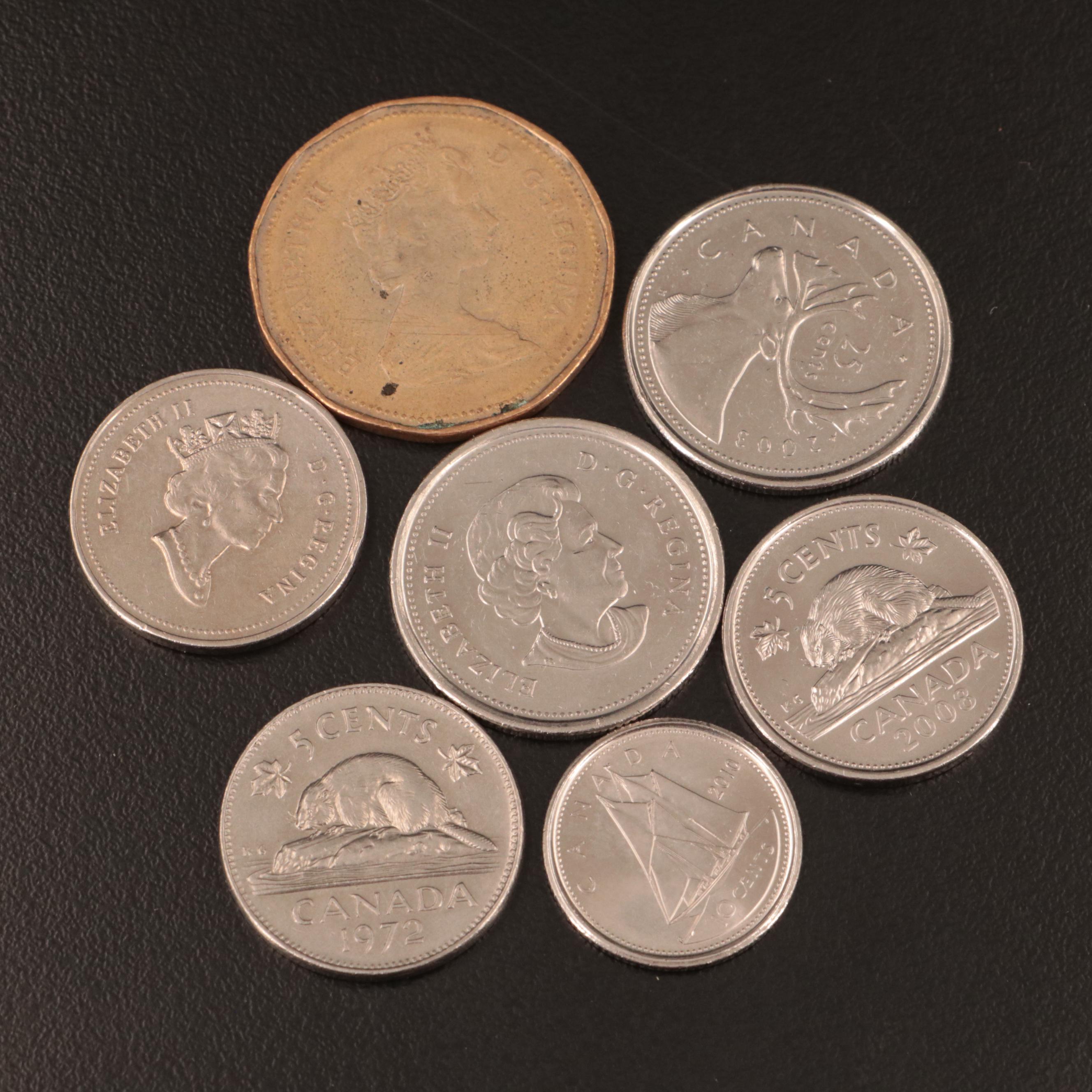 Collection of Canadian Coins and Currency