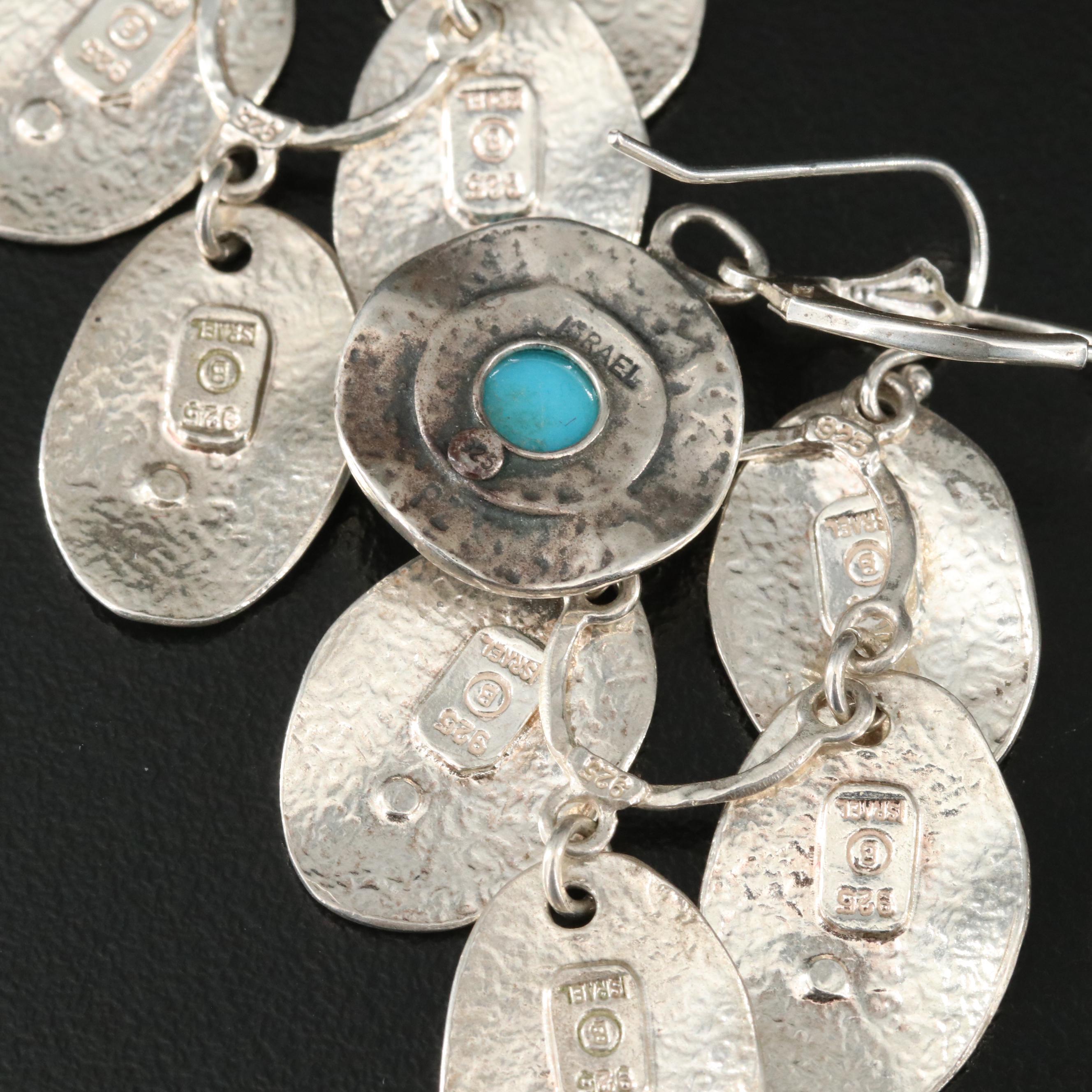 Sterling Earrings Including Pearl and Turquoise