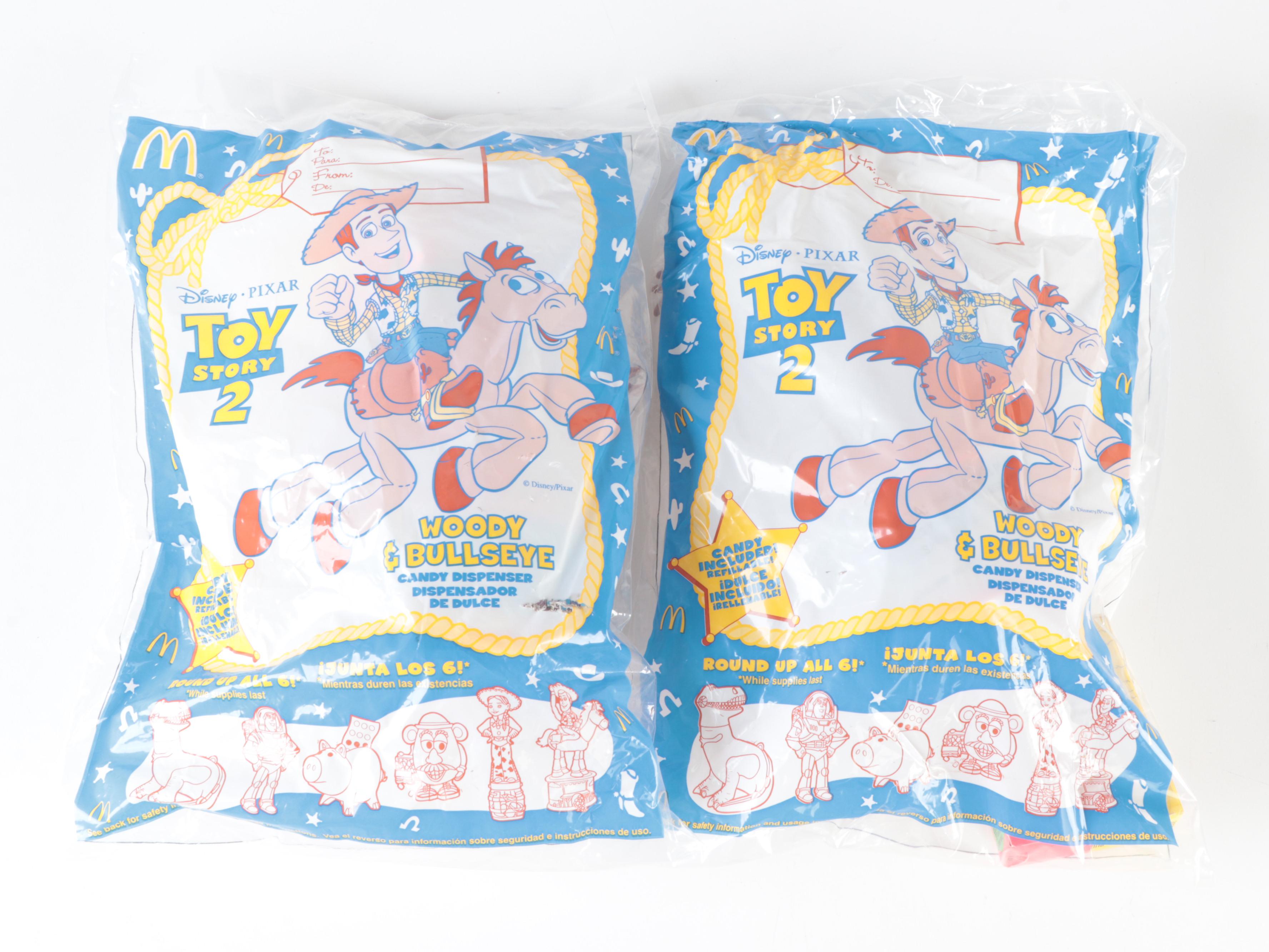 1999 Toy Story 2 Happy Meal Candy Dispensers