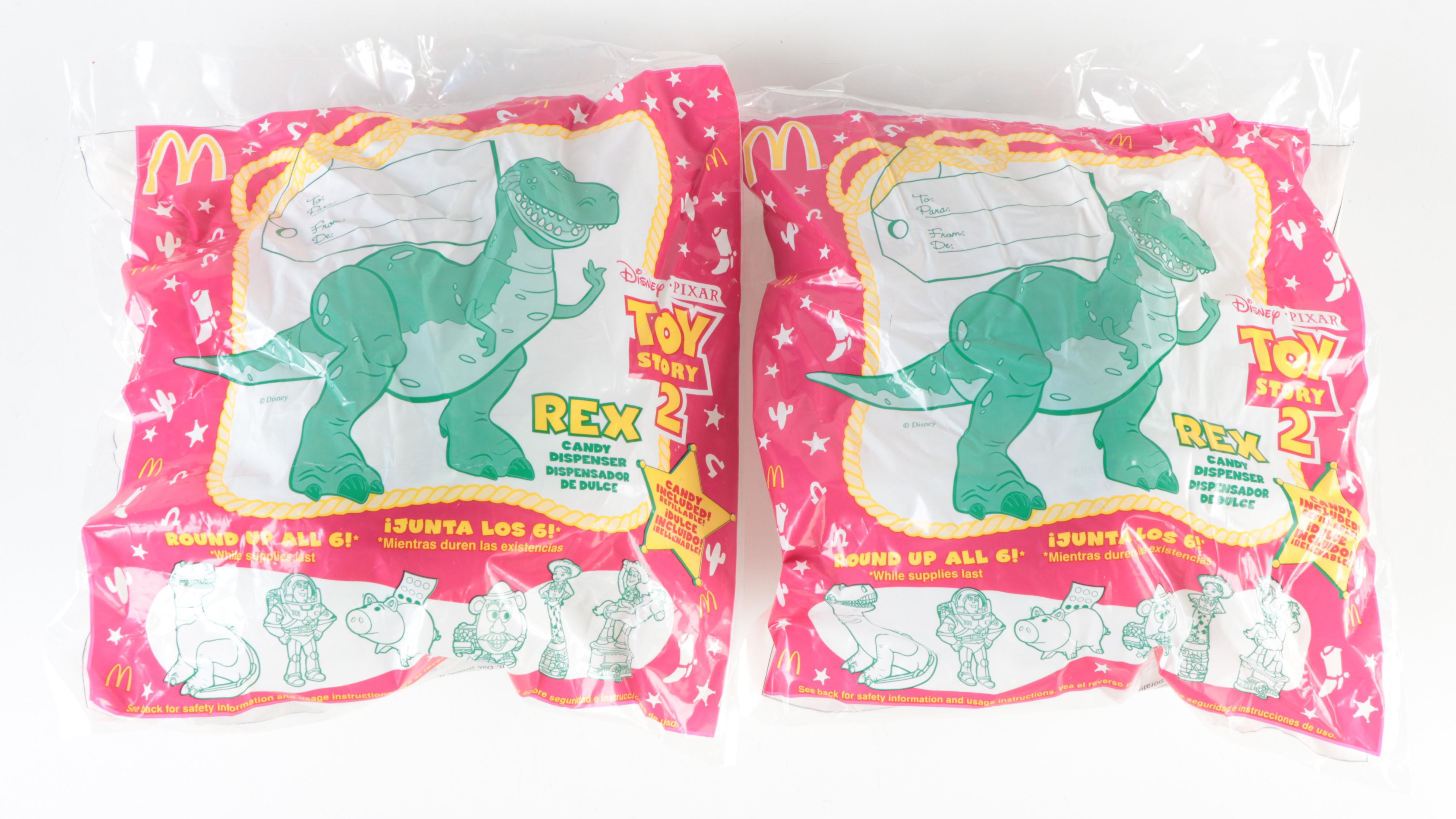 1999 Toy Story 2 Happy Meal Candy Dispensers