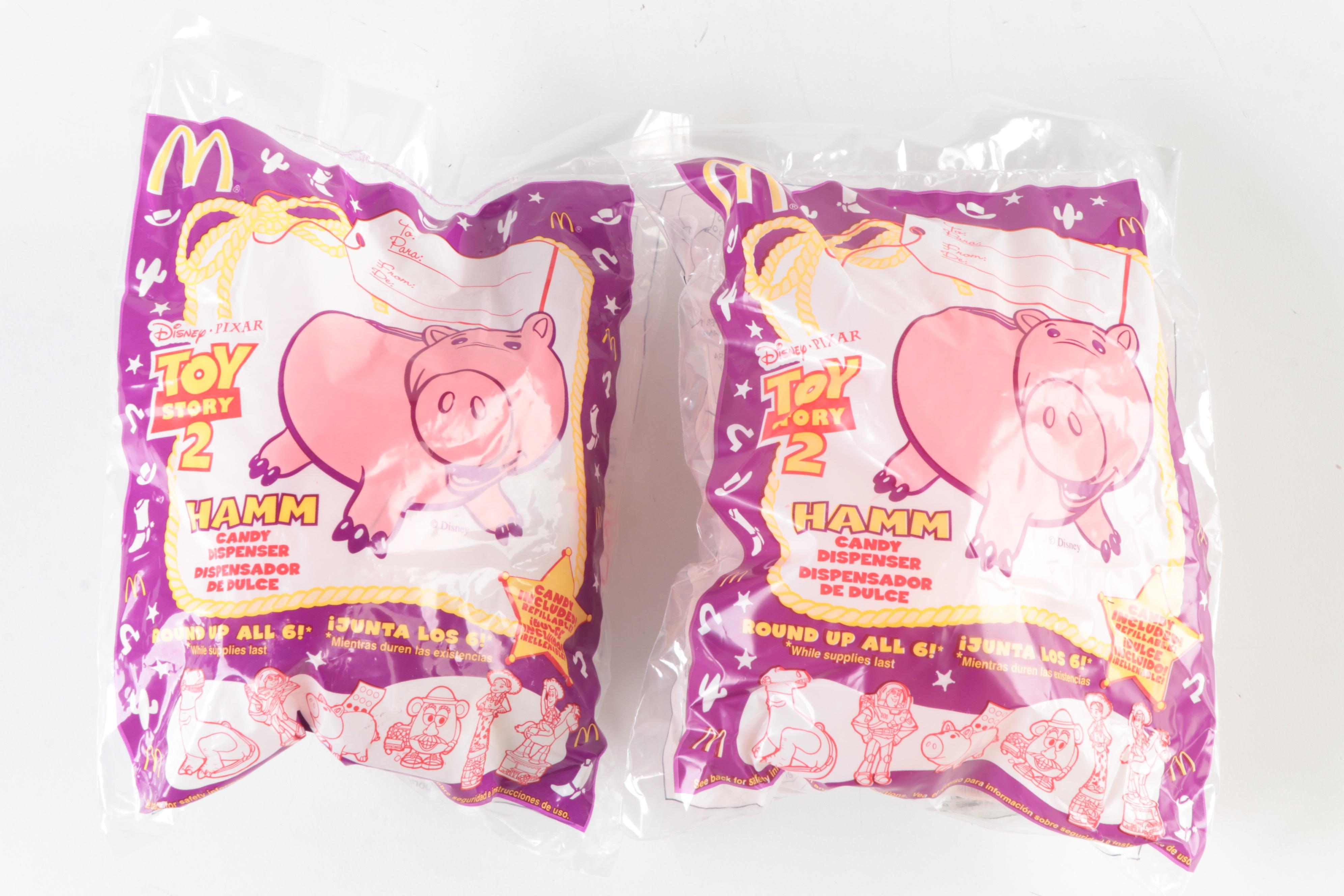 1999 Toy Story 2 Happy Meal Candy Dispensers