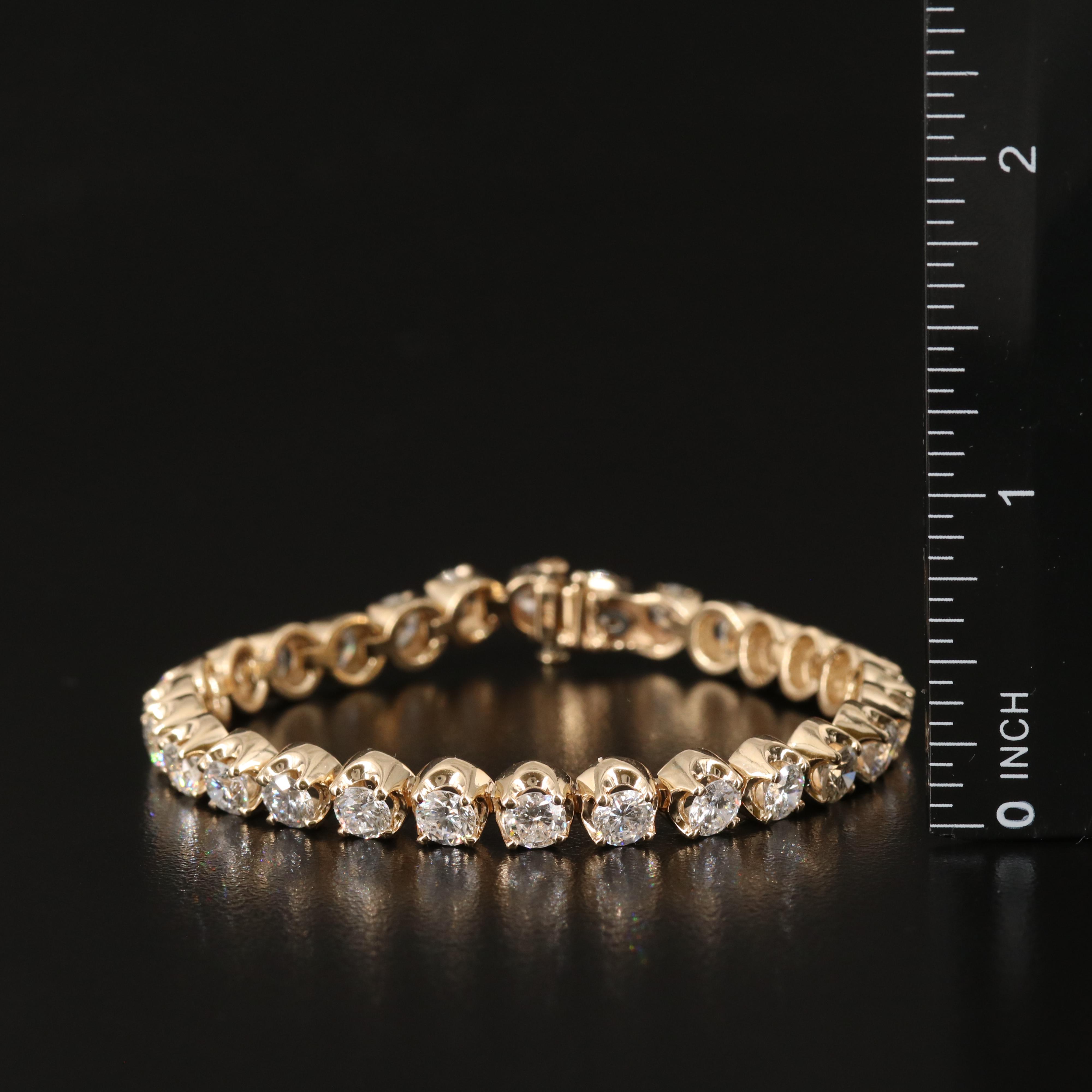 14K 11.05 CTW Diamond Line Bracelet