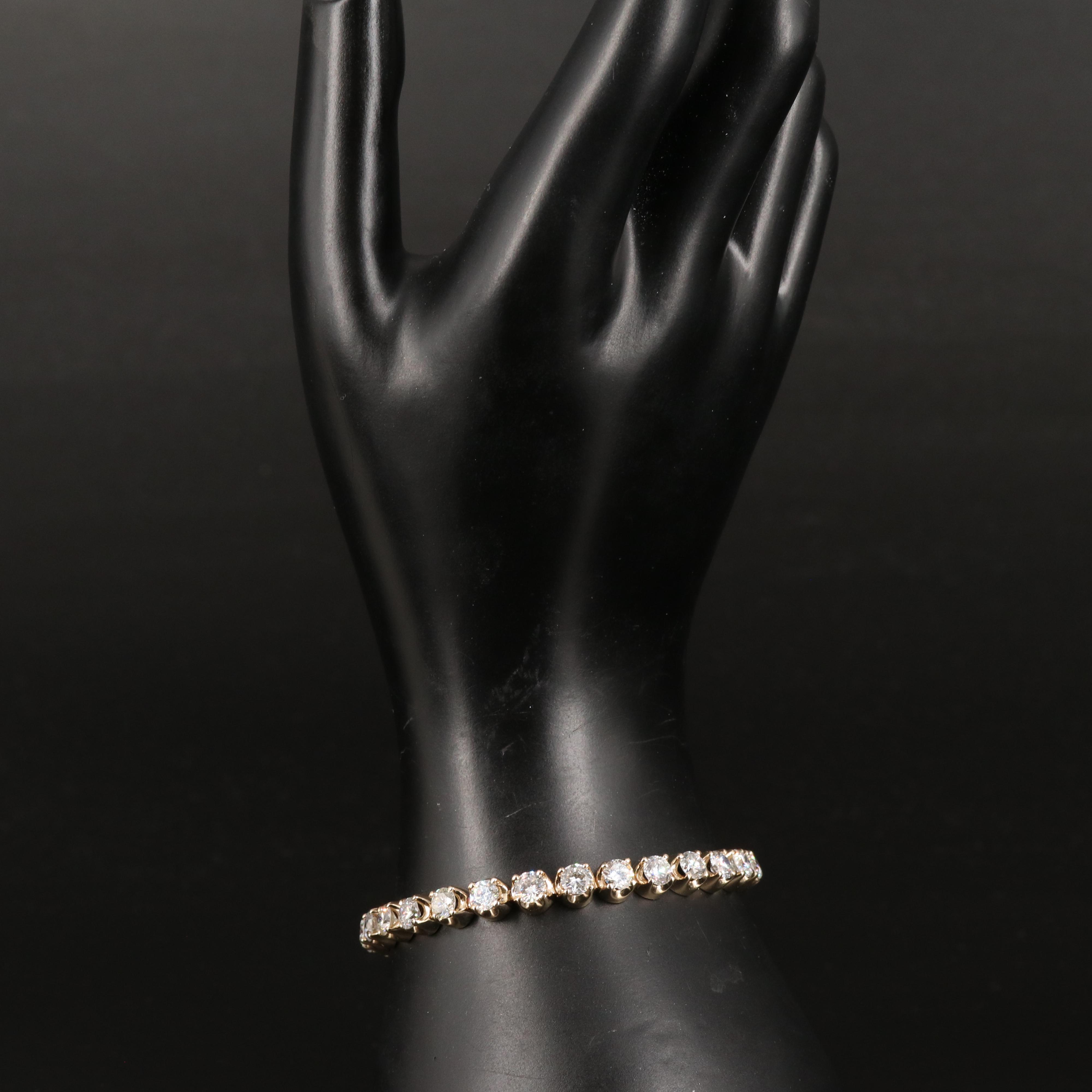 14K 11.05 CTW Diamond Line Bracelet