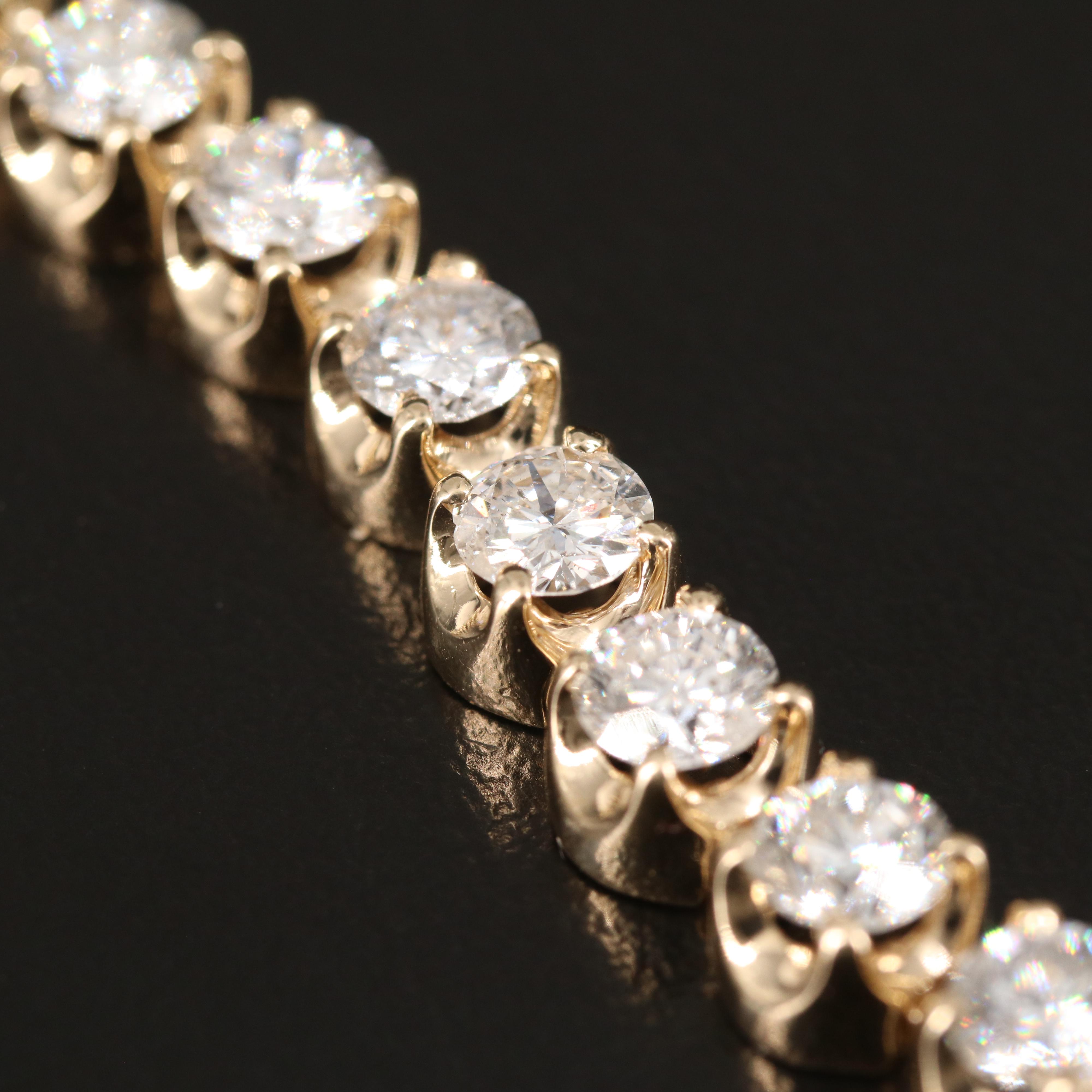 14K 11.05 CTW Diamond Line Bracelet