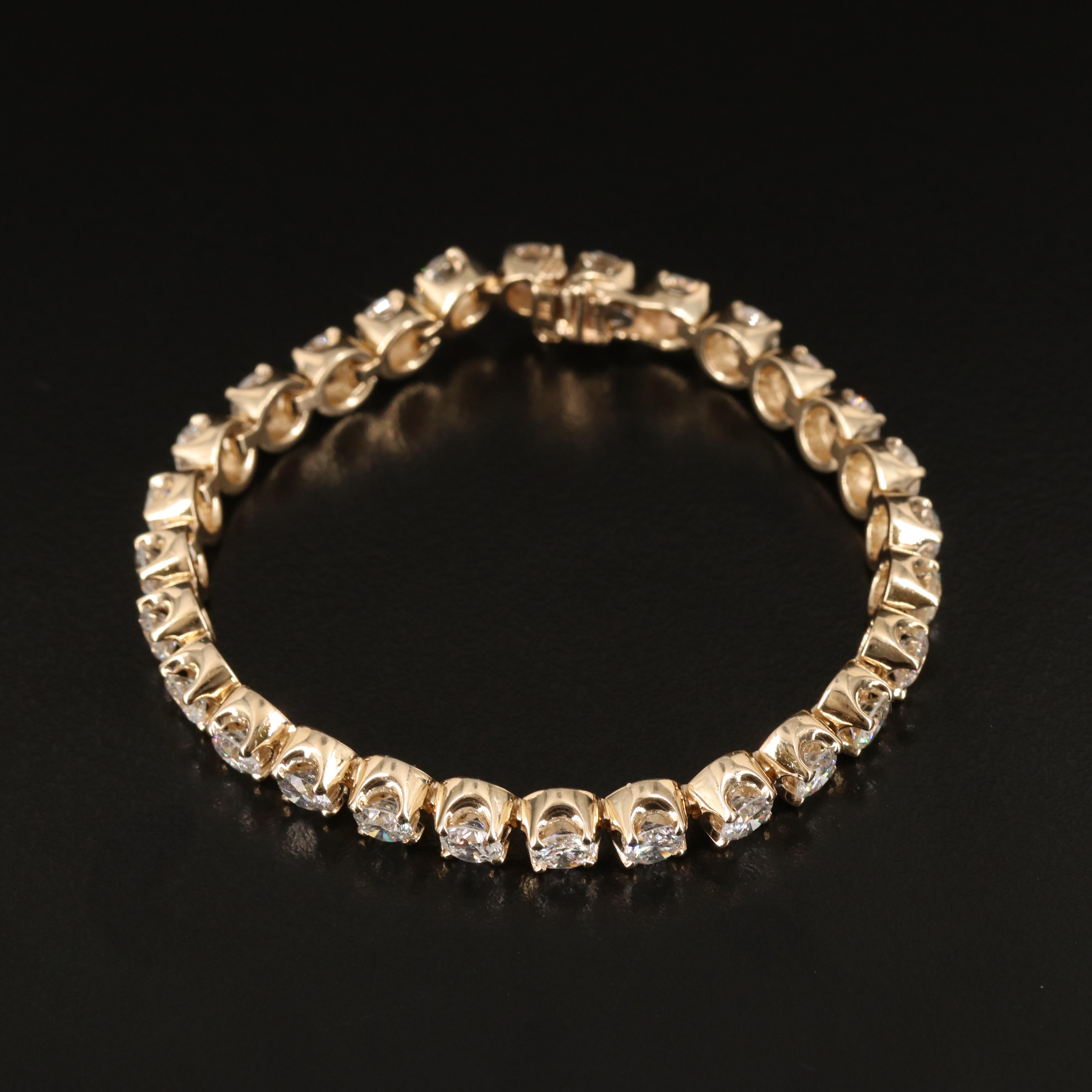 14K 11.05 CTW Diamond Line Bracelet