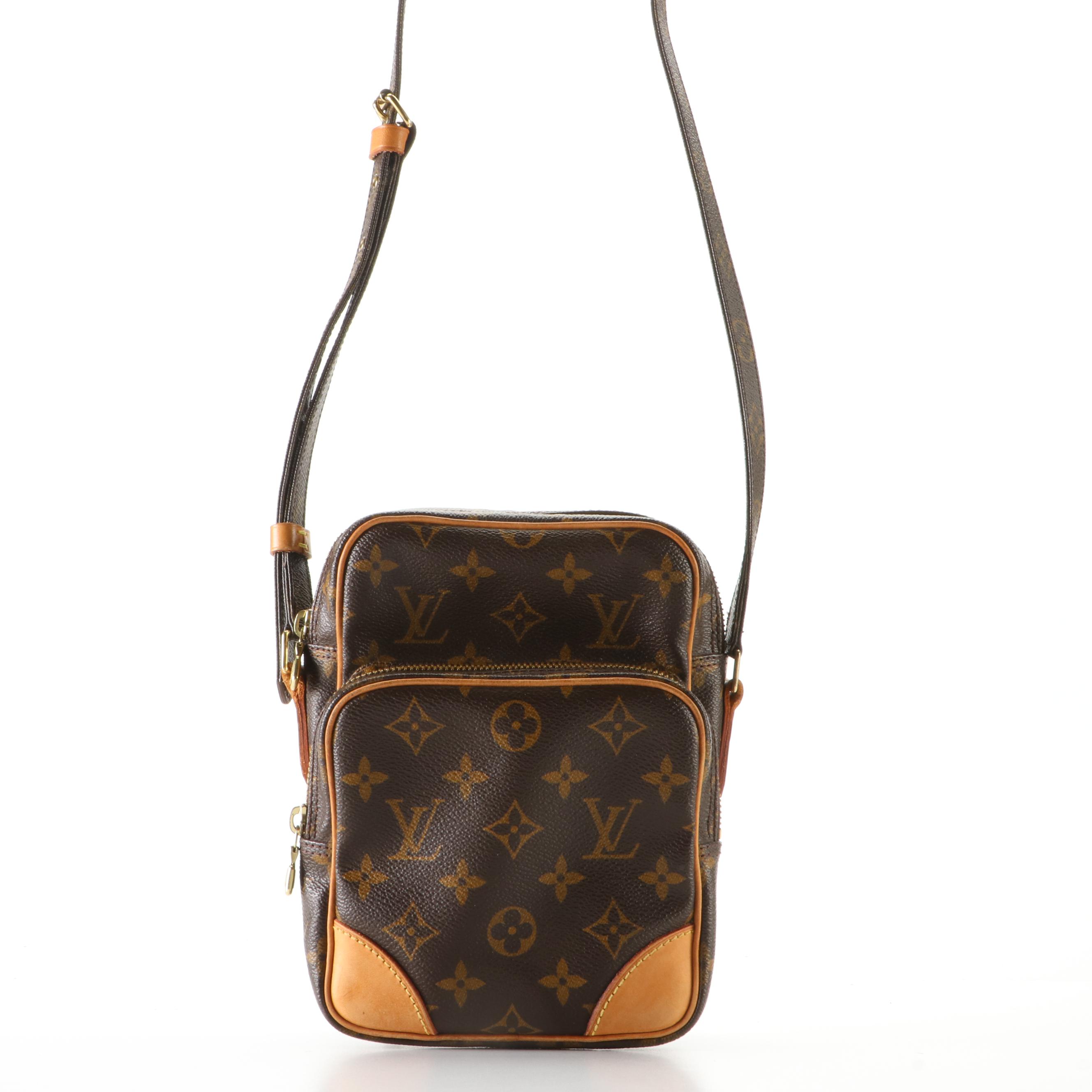 Louis Vuitton Amazone Crossbody Bag in Monogram Canvas/Vachetta Leather