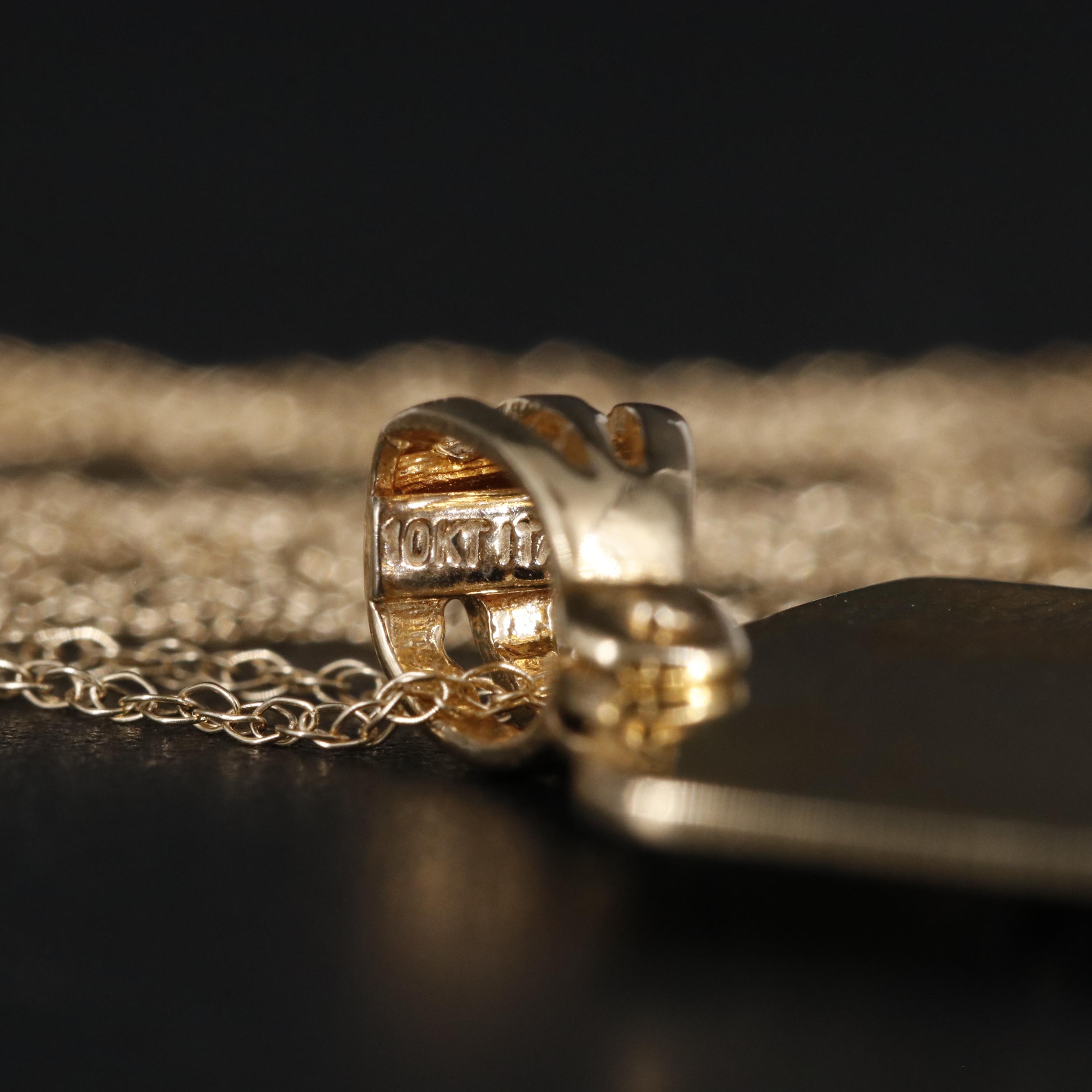 10K Biblical Pendant Necklace