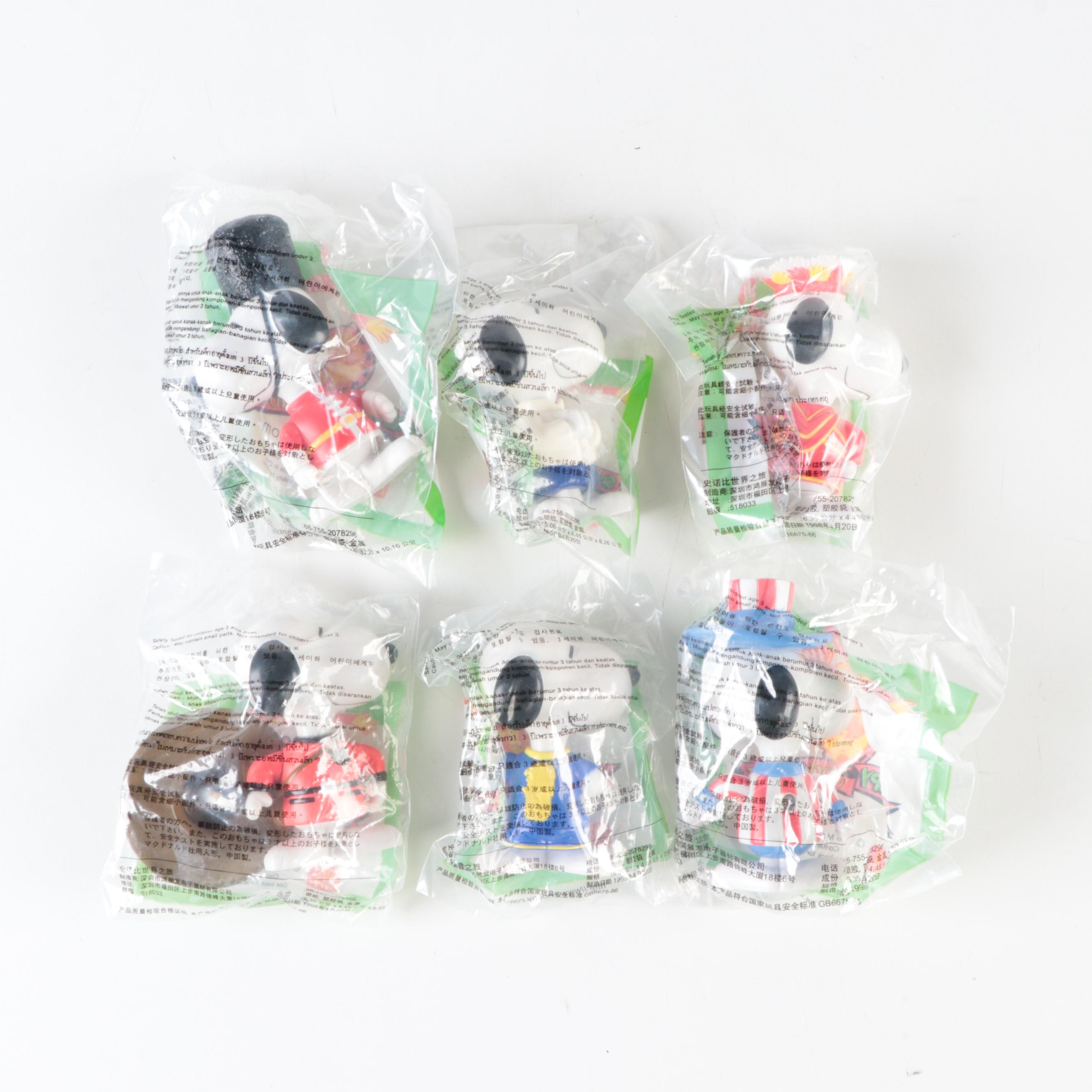 McDonald's Snoopy World Tour Happy Meal Toys, 1998