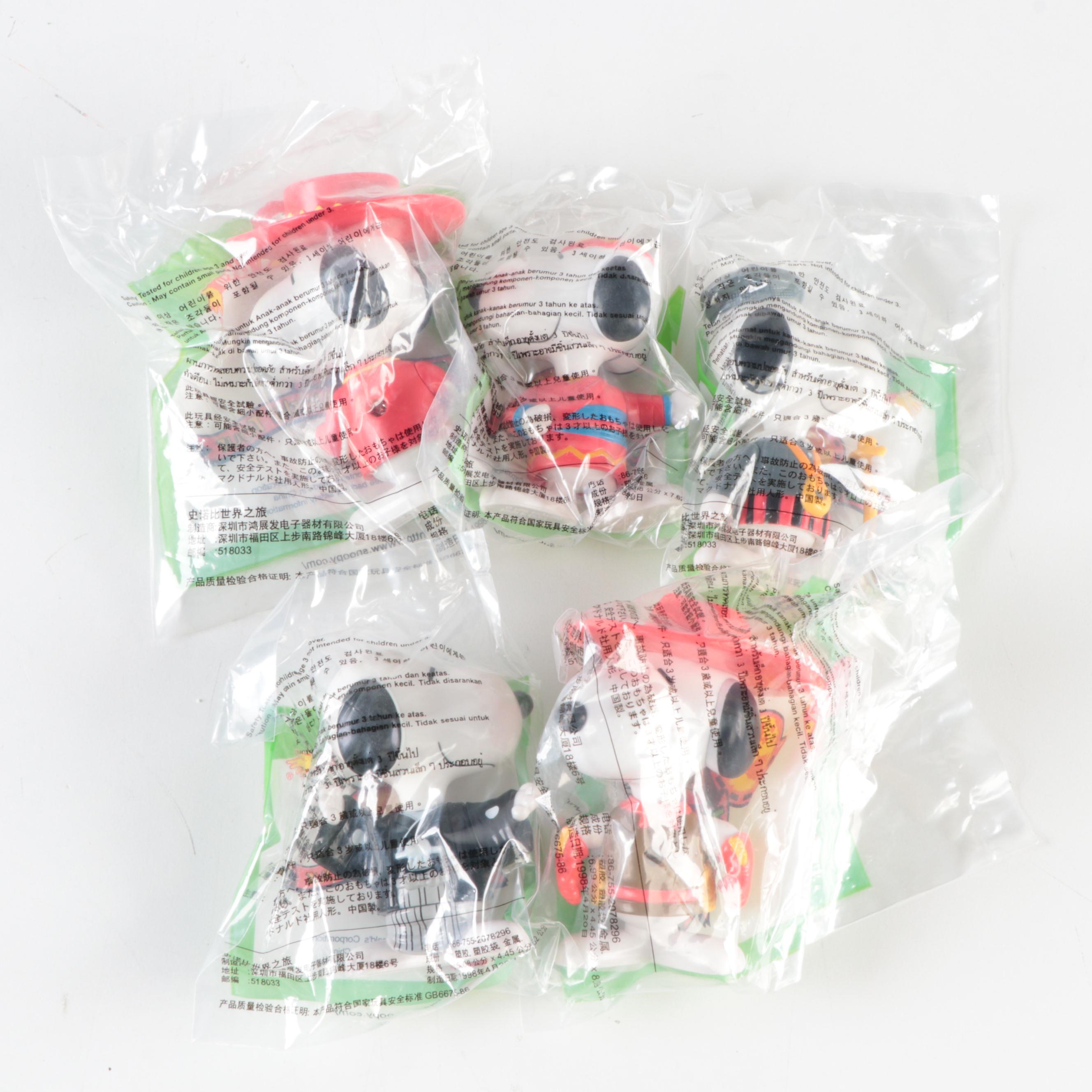 McDonald's Snoopy World Tour Happy Meal Toys, 1998
